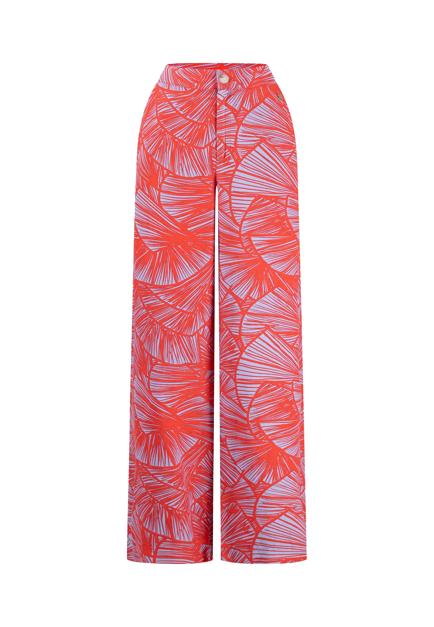 Hose aus Leinen-Mix mit Alloverprint - Straight-Leg - Image 4