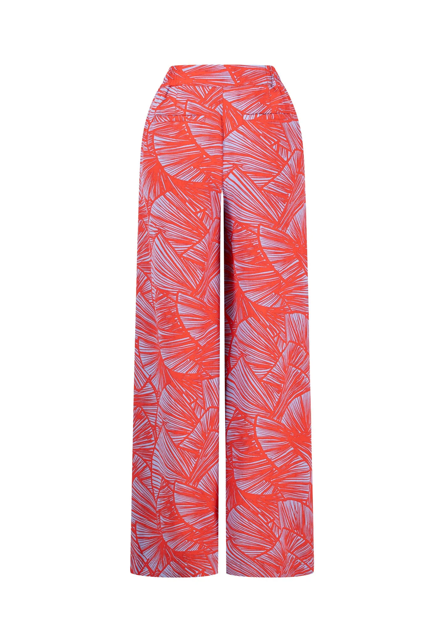 Hose aus Leinen-Mix mit Alloverprint - Straight-Leg - Image 5