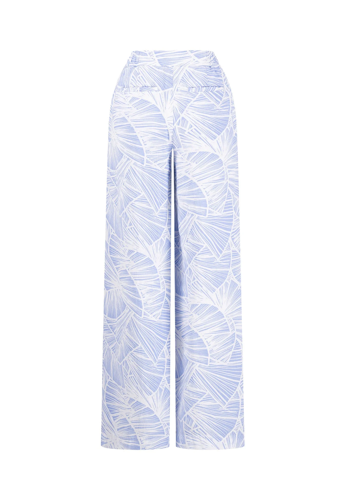 Hose aus Leinen-Mix mit Alloverprint - Straight-Leg - Image 7