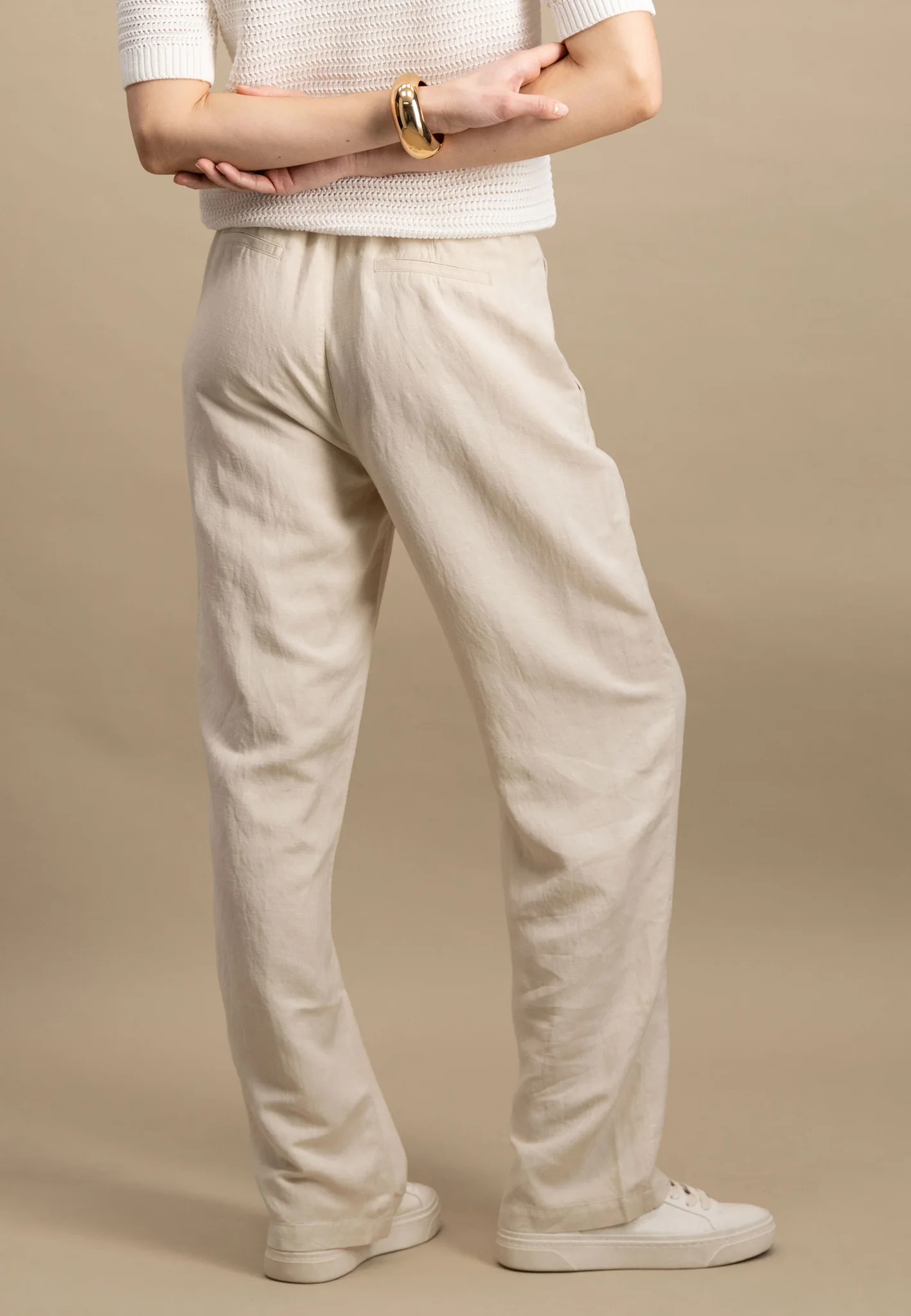 Hose aus Leinen-Viskose-Mix - Straight-Leg - Image 12