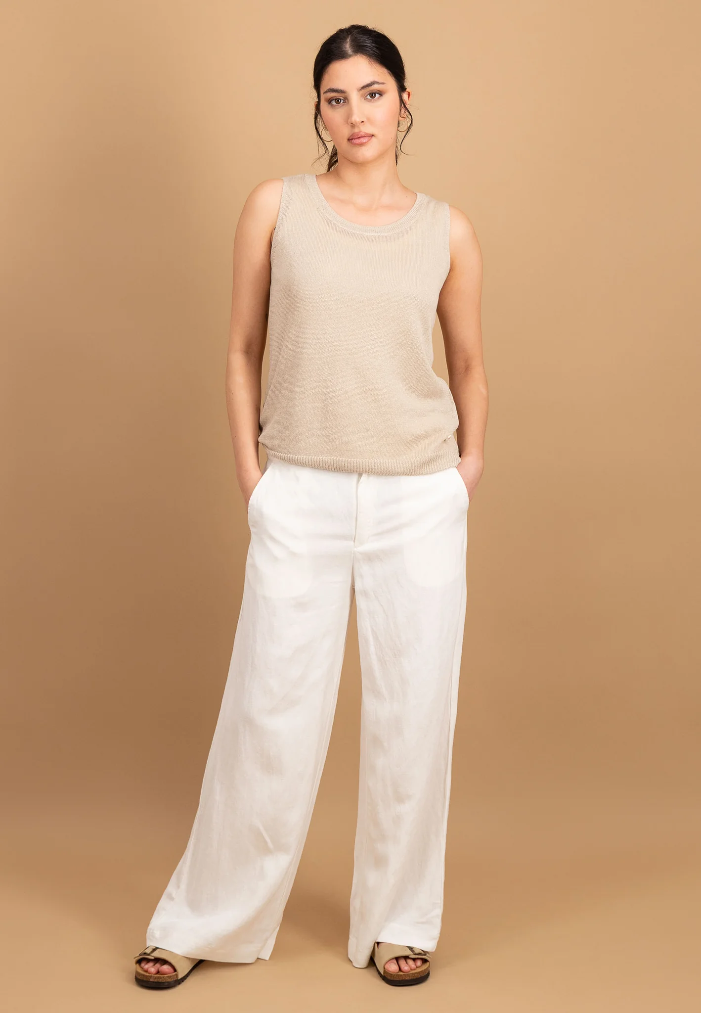 Hose aus Leinen-Viskose-Mix - Wide-Leg - Image 13
