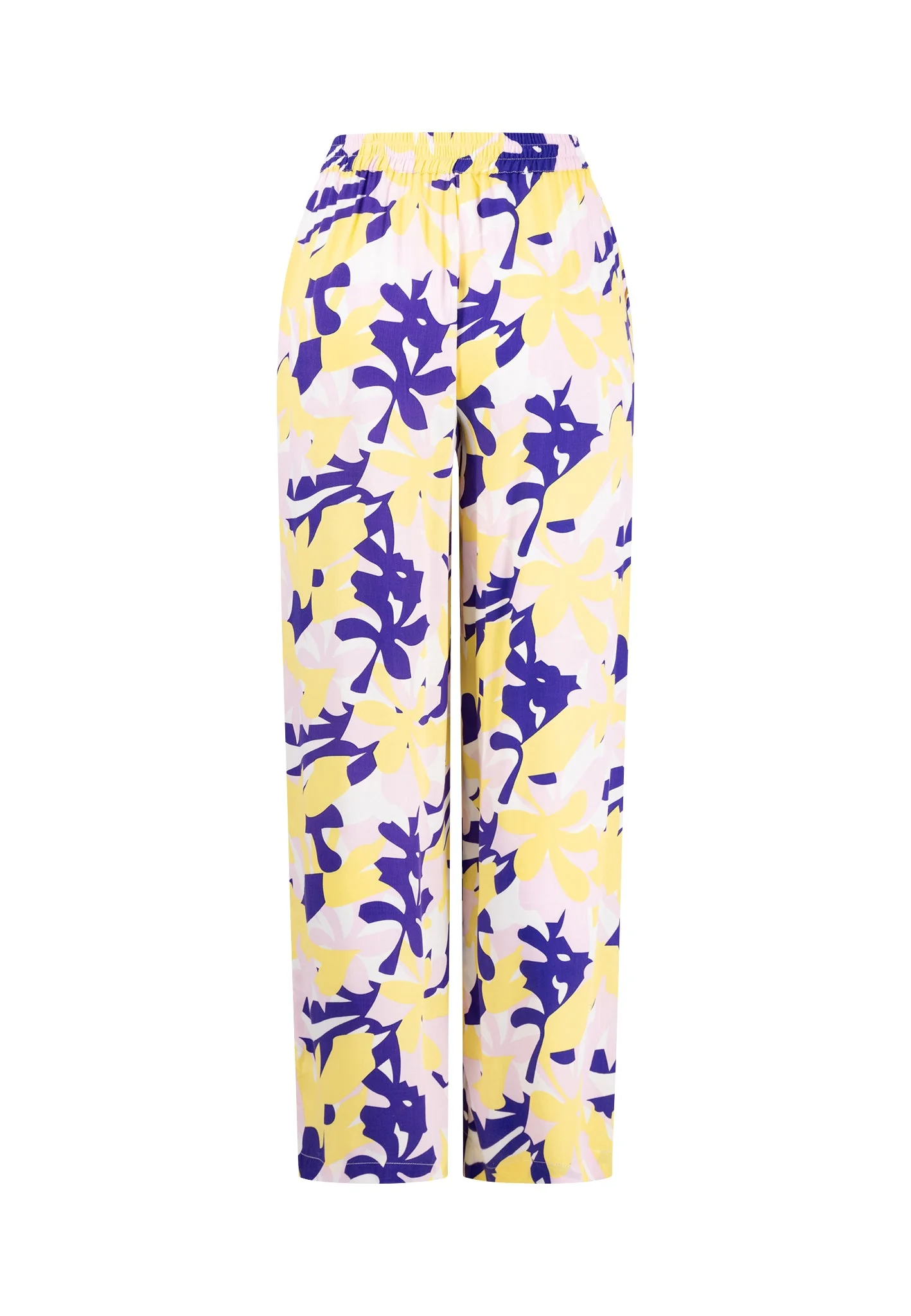 Hose aus Viskose mit floralem Print - Wide-Leg - Image 6