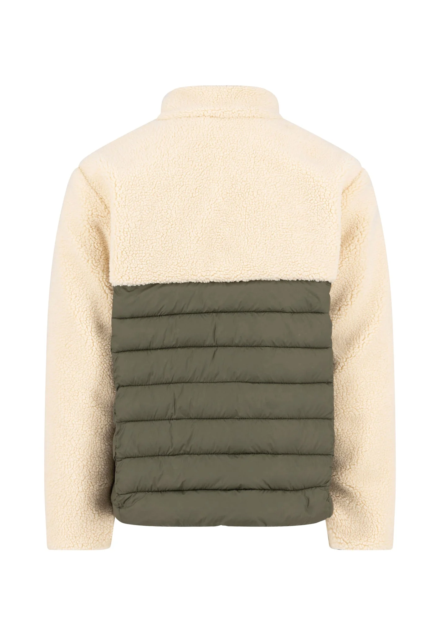 Hybridjacke aus Wollmix mit Teddyfleece und Stepppartie - Image 2