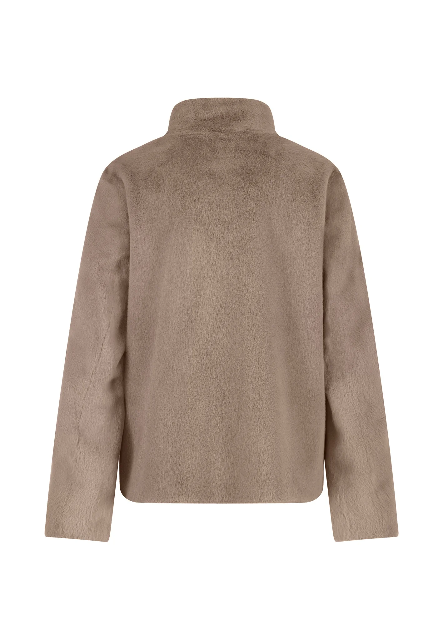 Jacke aus Fake Fur mit Stehkragen und verdeckter Knopfleiste - Image 18