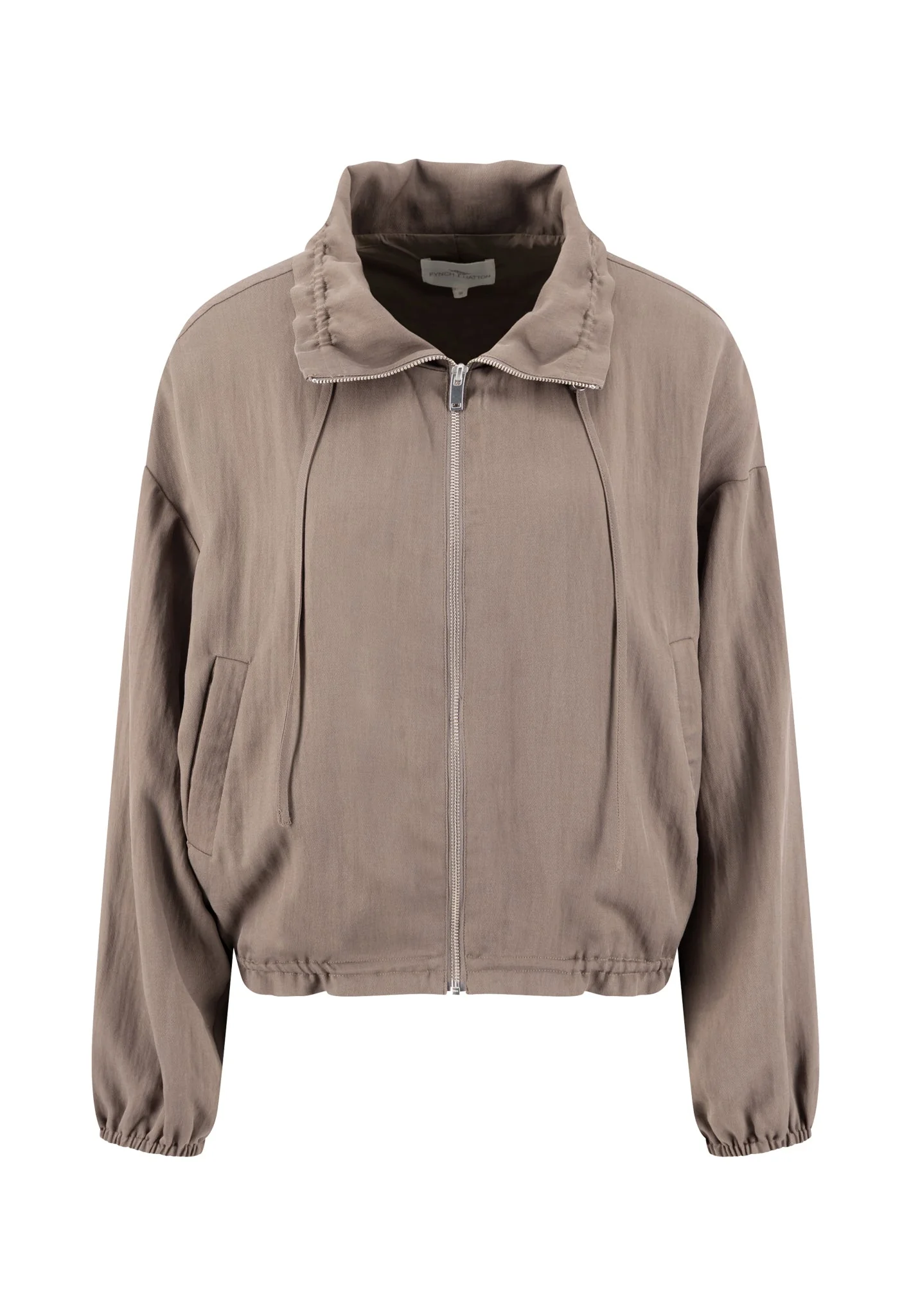 Jacke aus Lyocell-Viskose-Mix mit Reißverschluss - Image 6