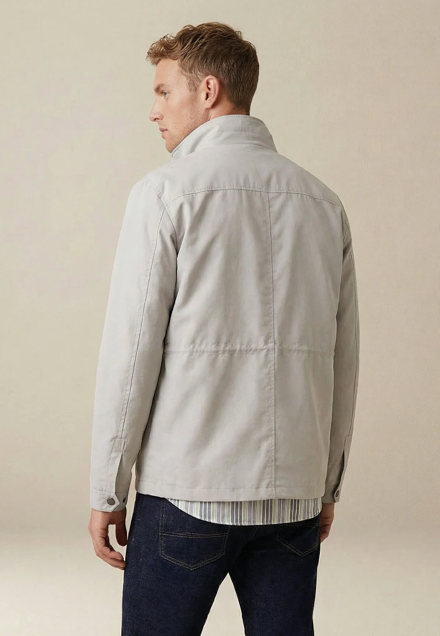 Jacke aus Polyamid im Feldjacken-Stil mit Stehkragen - Image 3