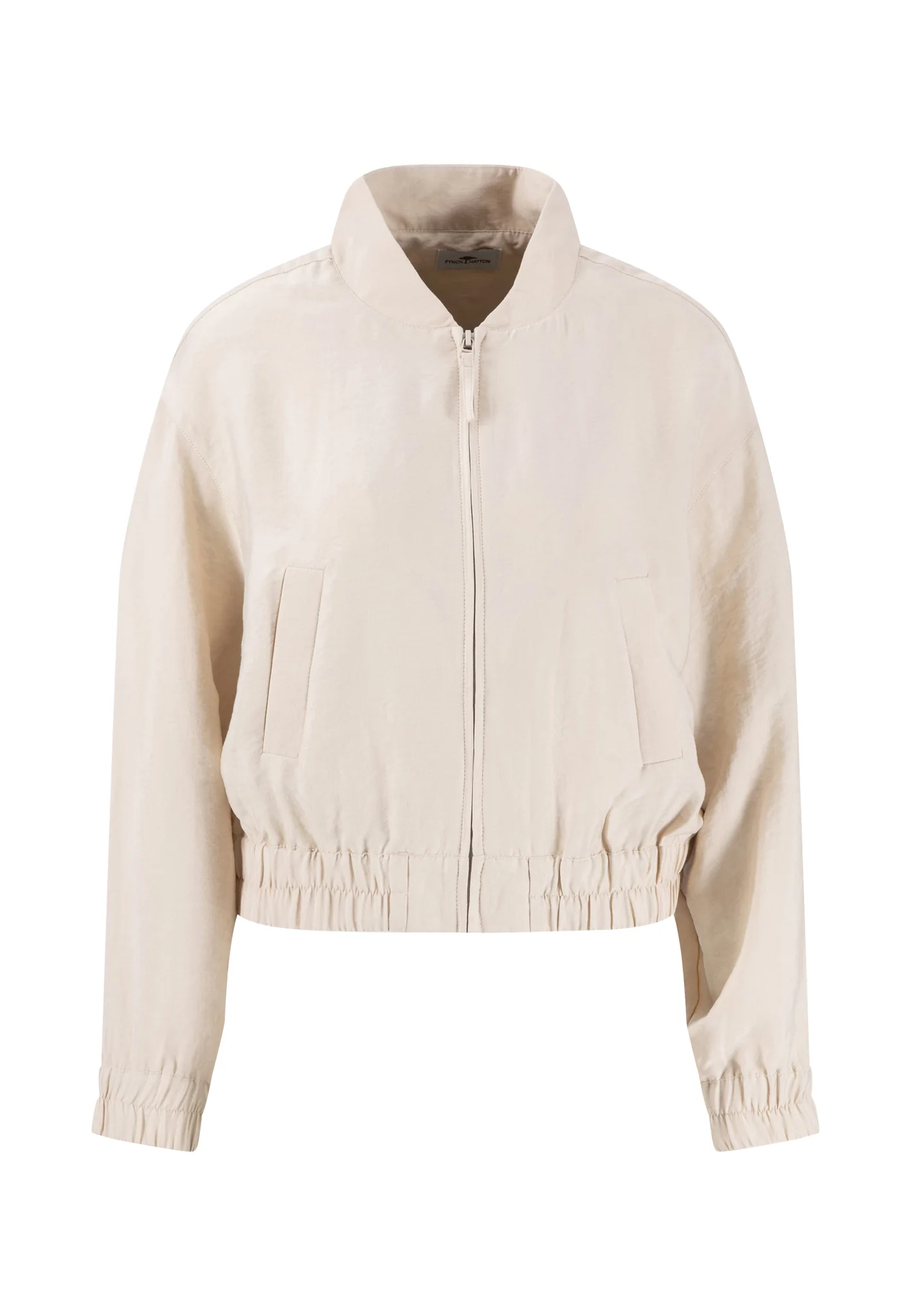 Jacke aus Viskose-Mix mit Stehkragen und Reißverschluss - Image 5