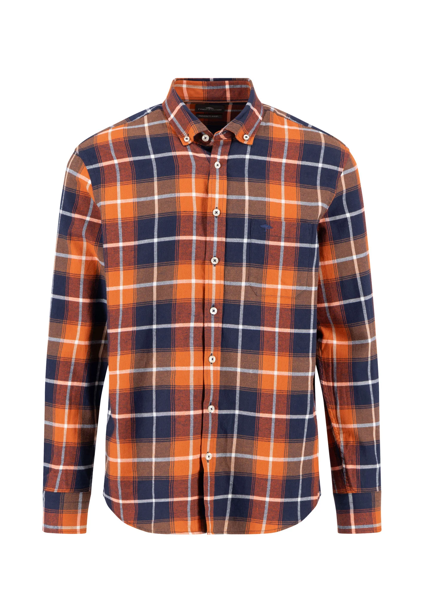 Kariertes Hemd aus Baumwolle mit Button-Down-Kragen - Image 5