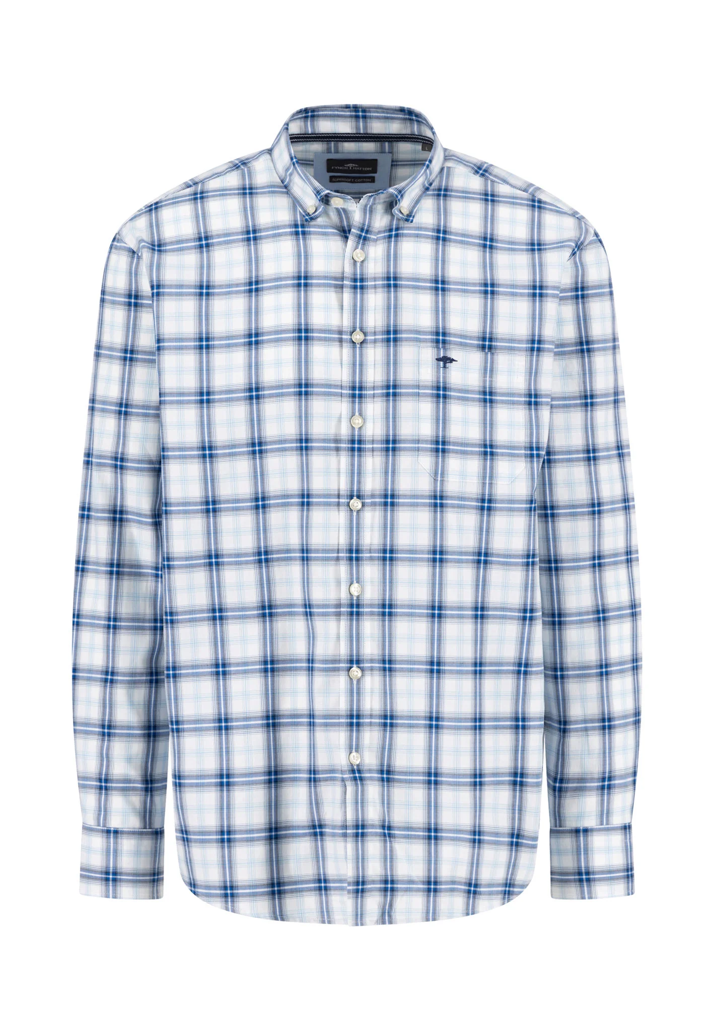 Kariertes Hemd aus Baumwolle mit Button-Down Kragen - Image 3