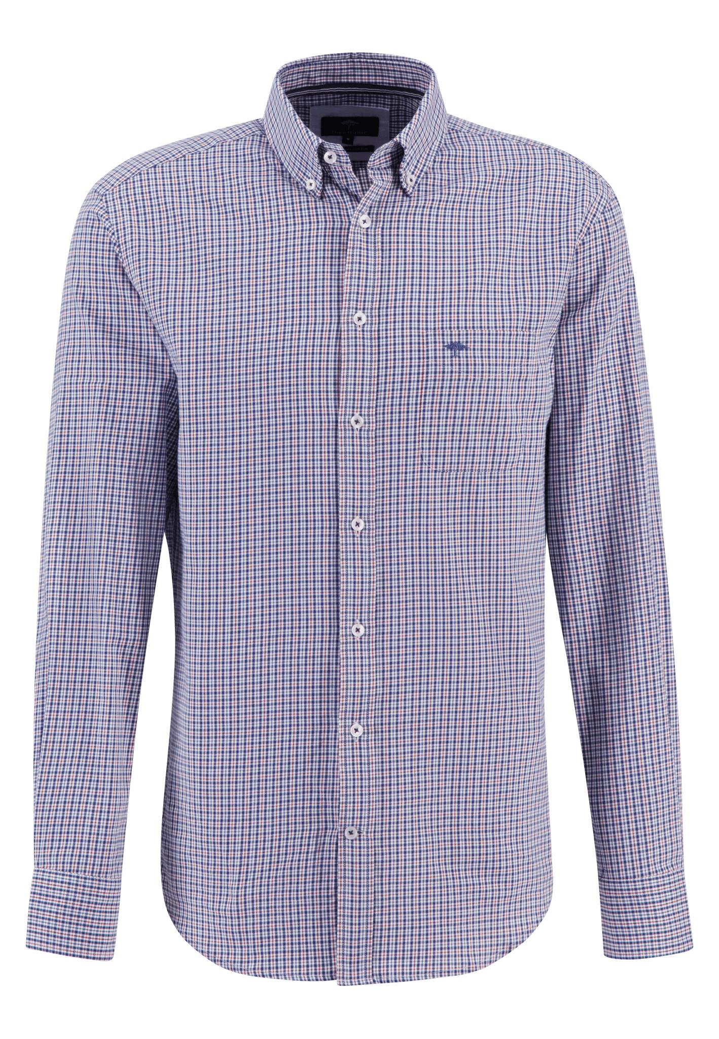 Kariertes Hemd mit Button-Down-Kragen