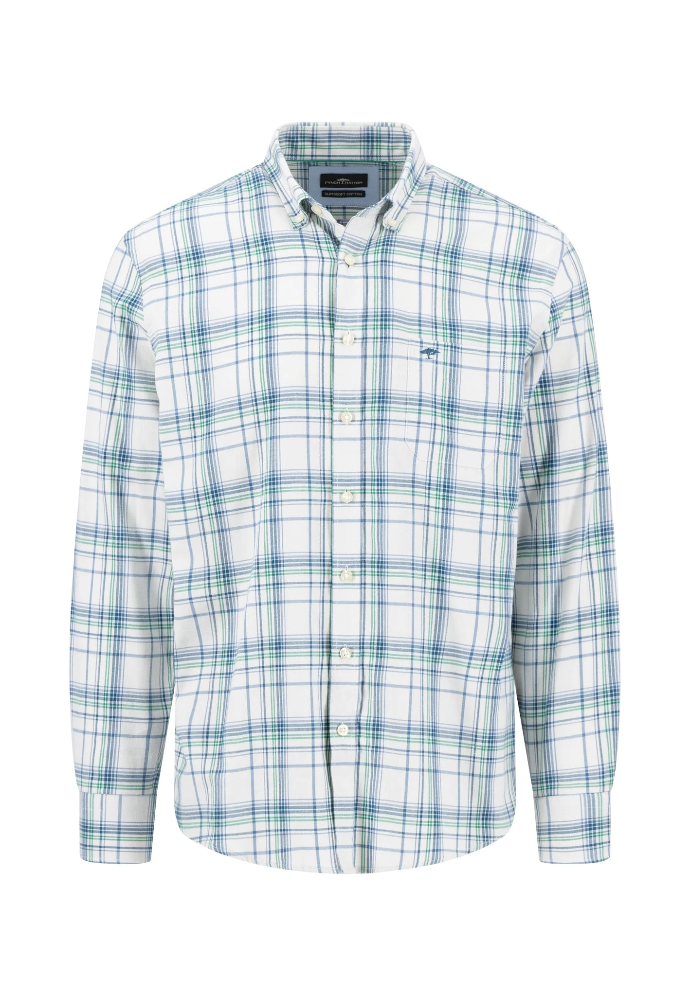 Kariertes Hemd mit Button-Down Kragen - Image 3