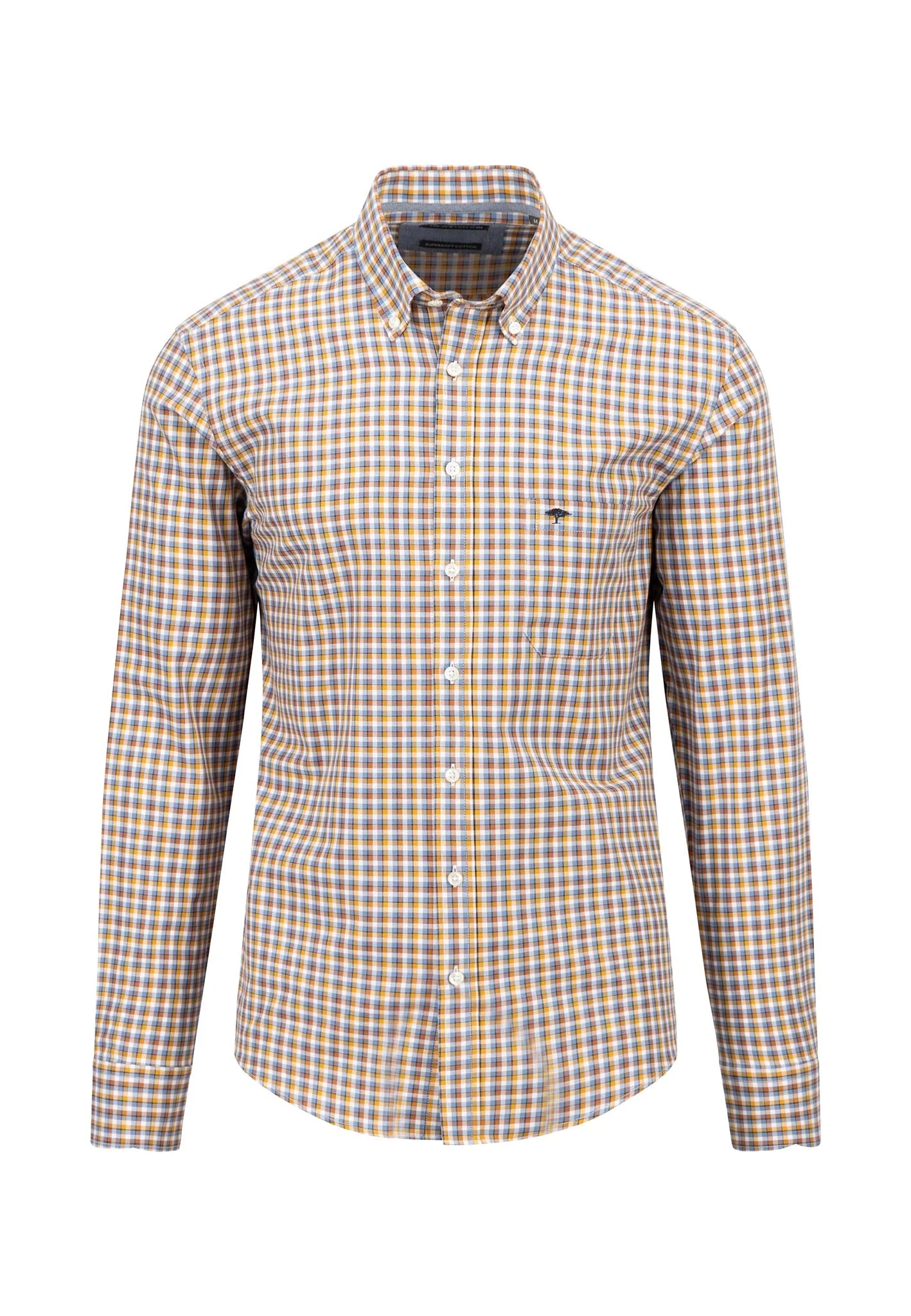 Kariertes Hemd mit Button-Down-Kragen - Image 3