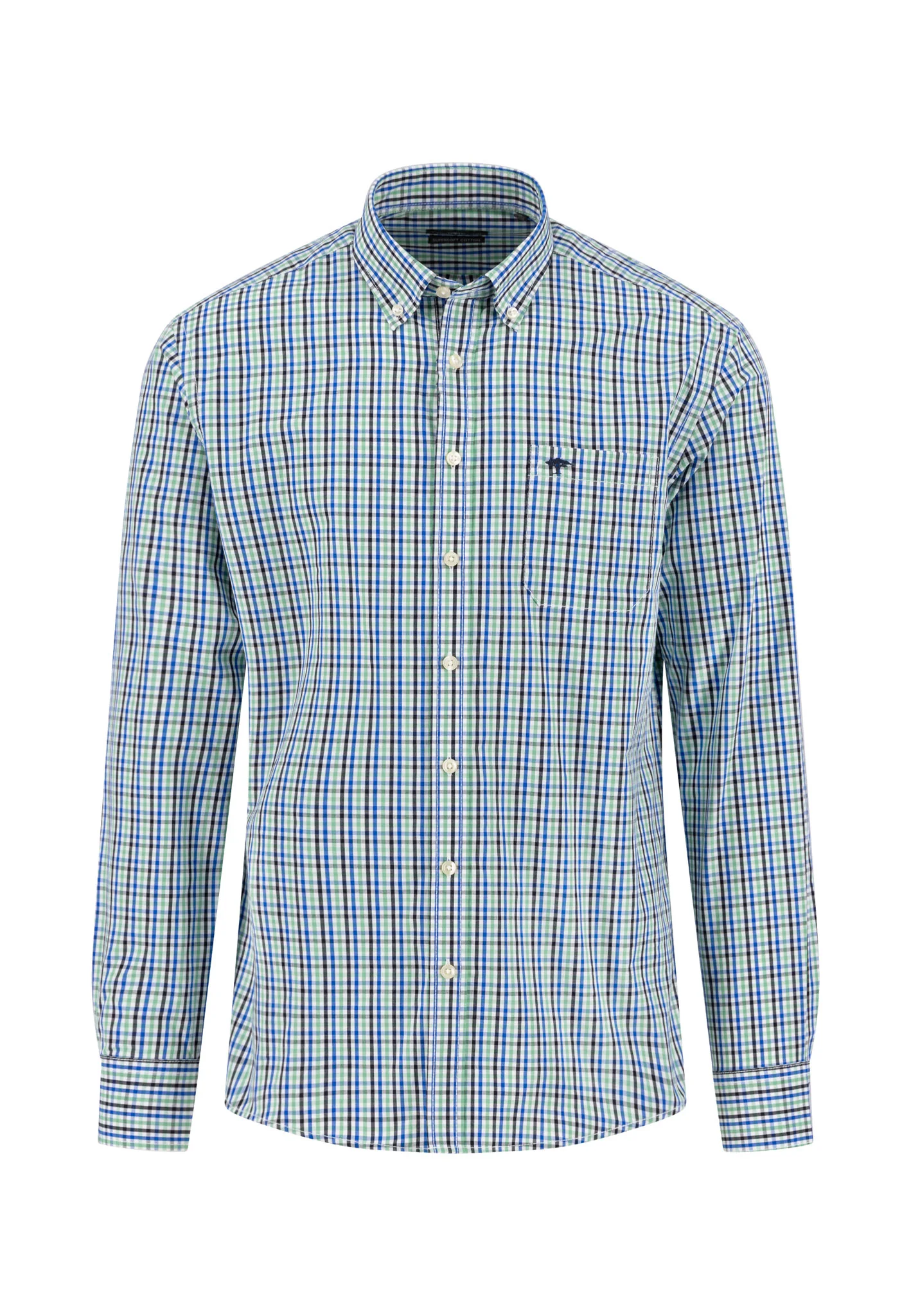 Kariertes Hemd aus Baumwolle mit Button-Down-Kragen - Image 11
