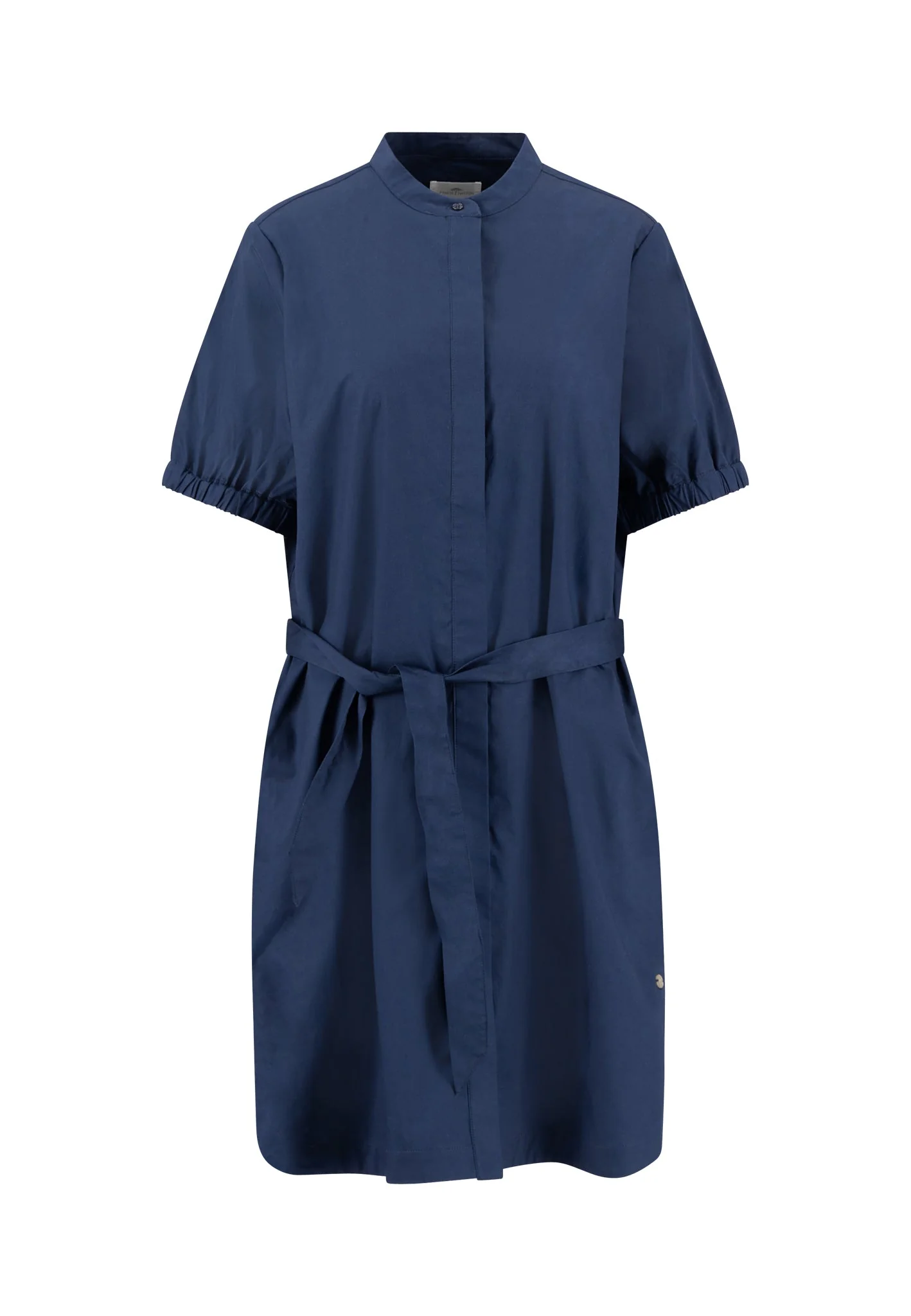 Kleid aus Baumwolle mit Stehkragen und Bindegürtel - Image 4