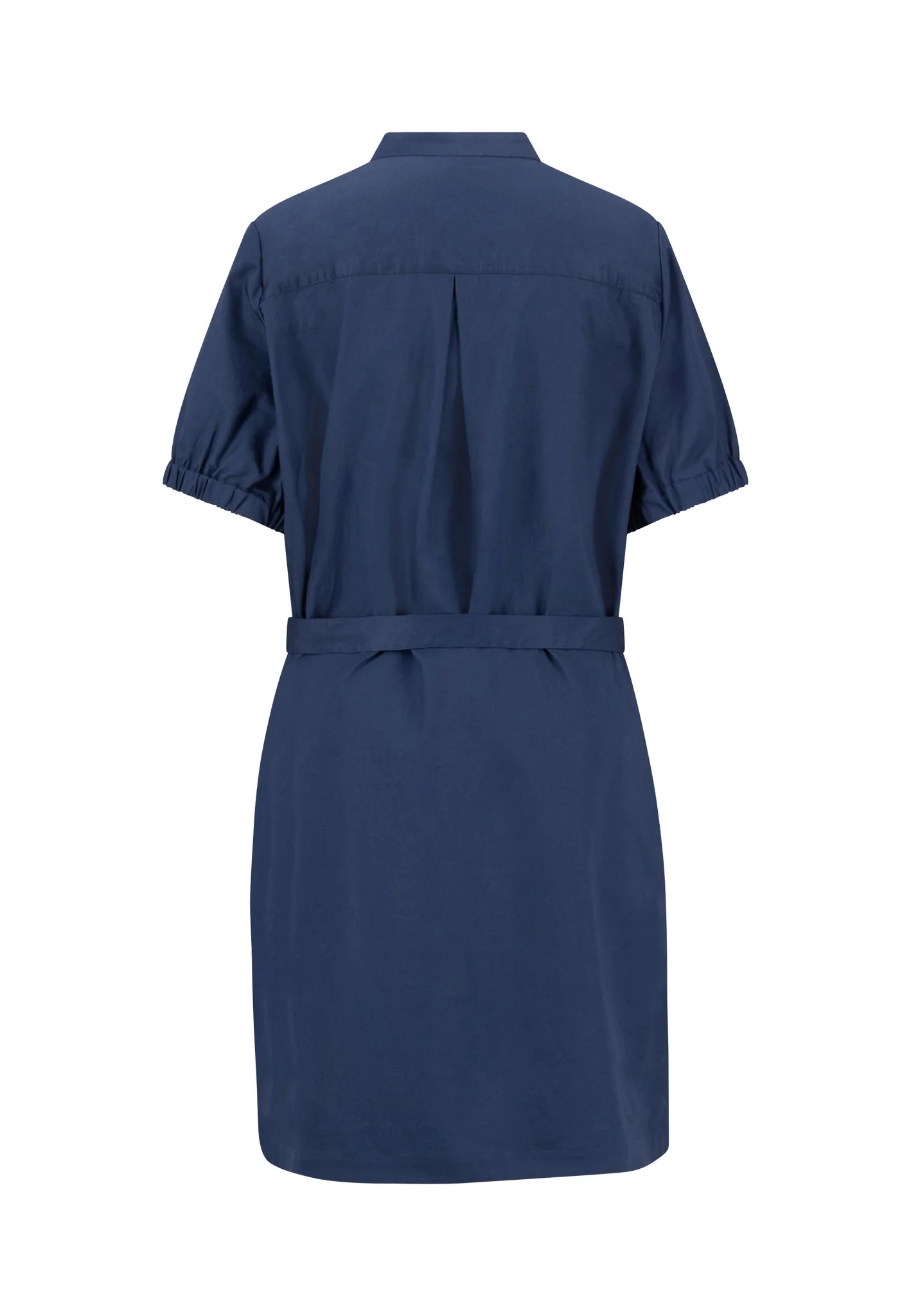 Kleid aus Baumwolle mit Stehkragen und Bindegürtel - Image 5