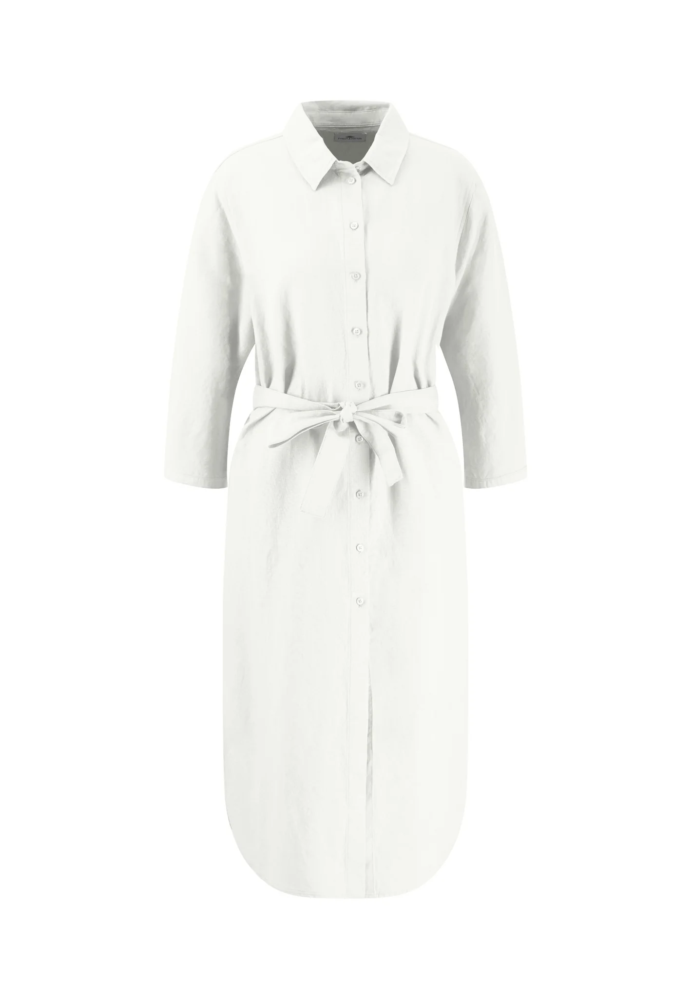 Kleid aus Leinen-Viskose-Mix mit Taillengürtel - Image 11