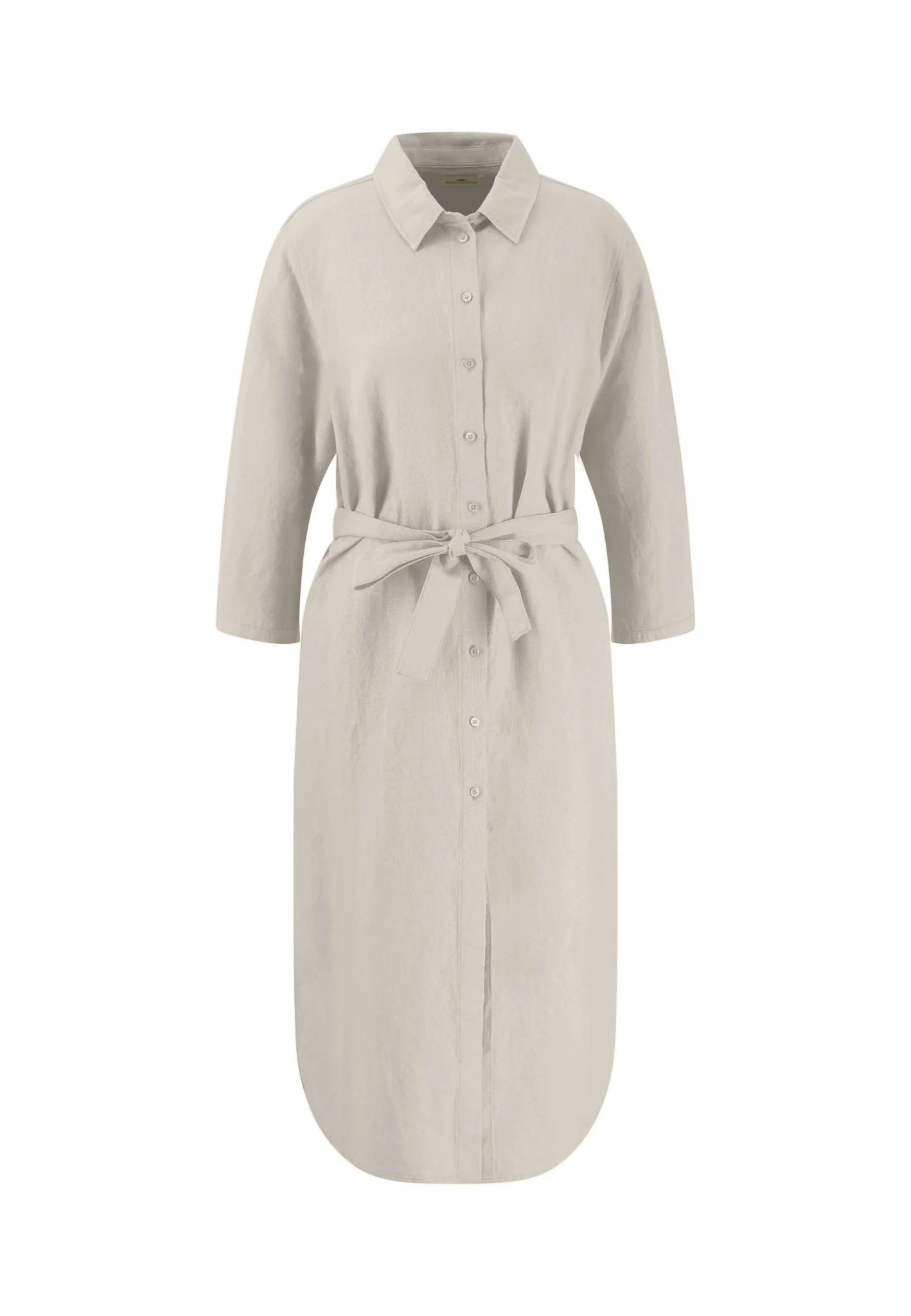 Kleid aus Leinen-Viskose-Mix mit Taillengürtel - Image 17