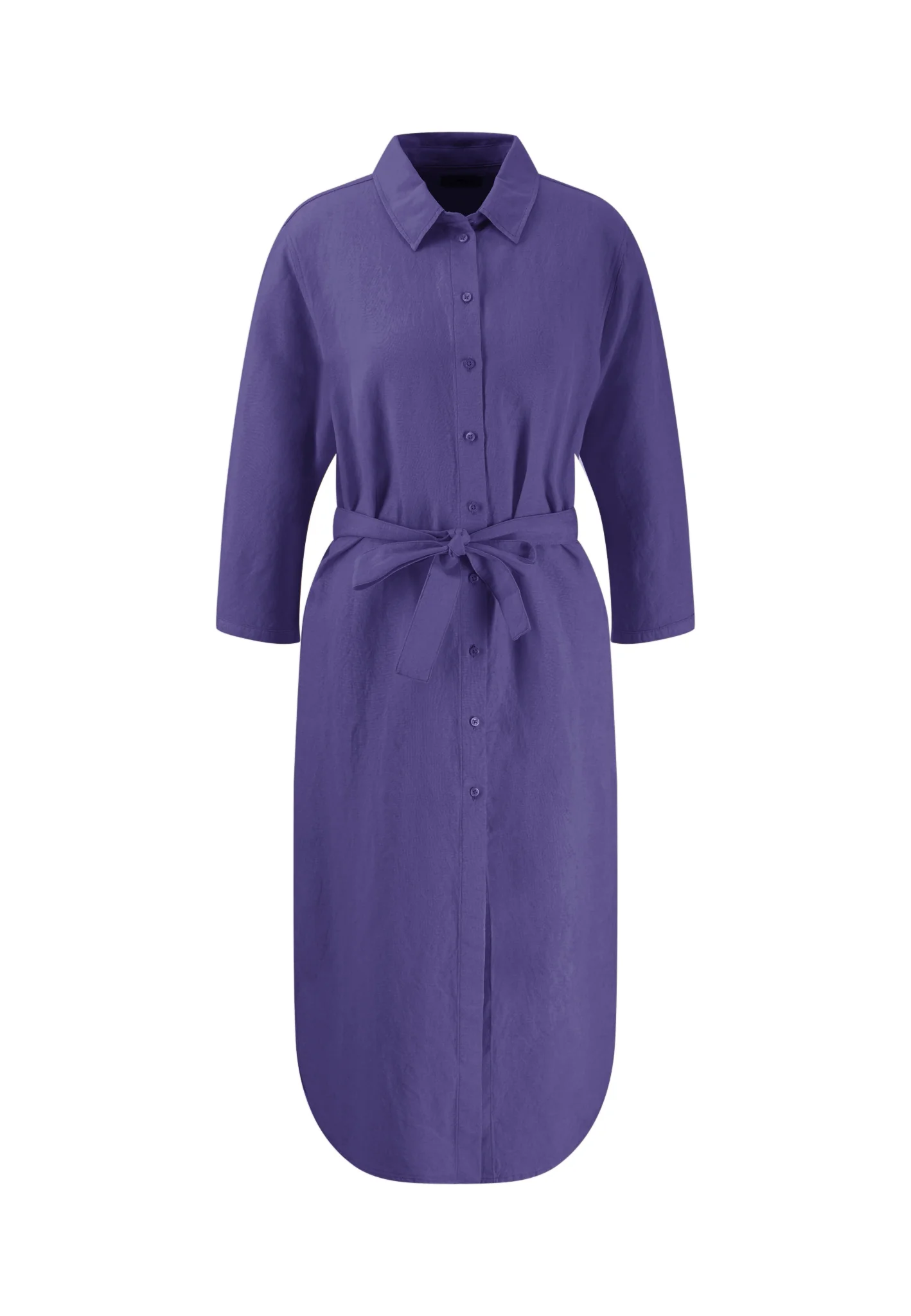 Kleid aus Leinen-Viskose-Mix mit Taillengürtel - Image 26