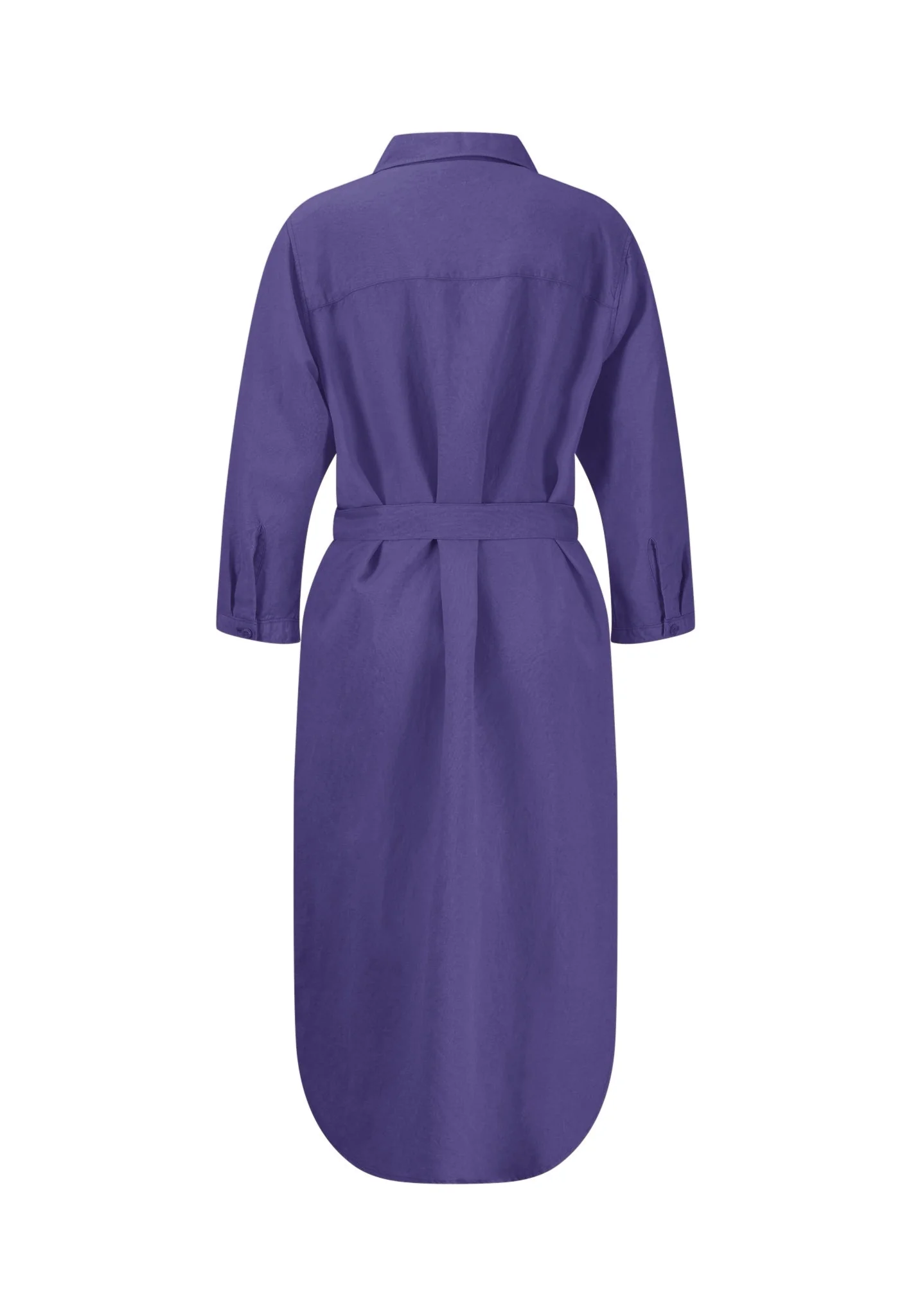 Kleid aus Leinen-Viskose-Mix mit Taillengürtel - Image 27