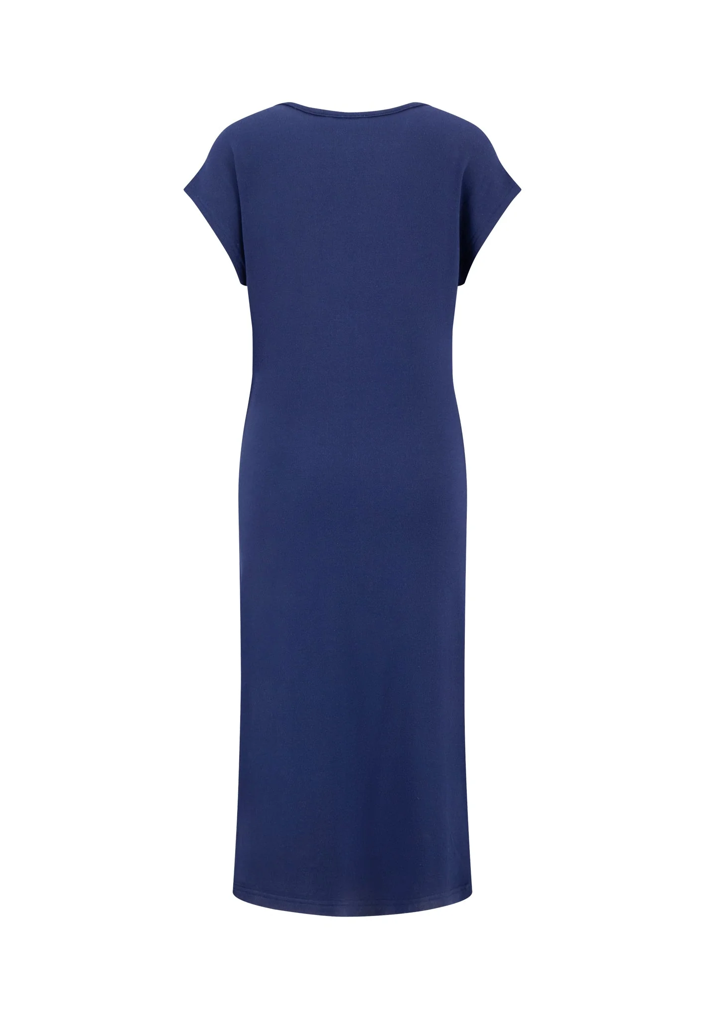 Kleid aus Viskosemix mit Taillendetail und Rundhalsausschnitt - Image 5