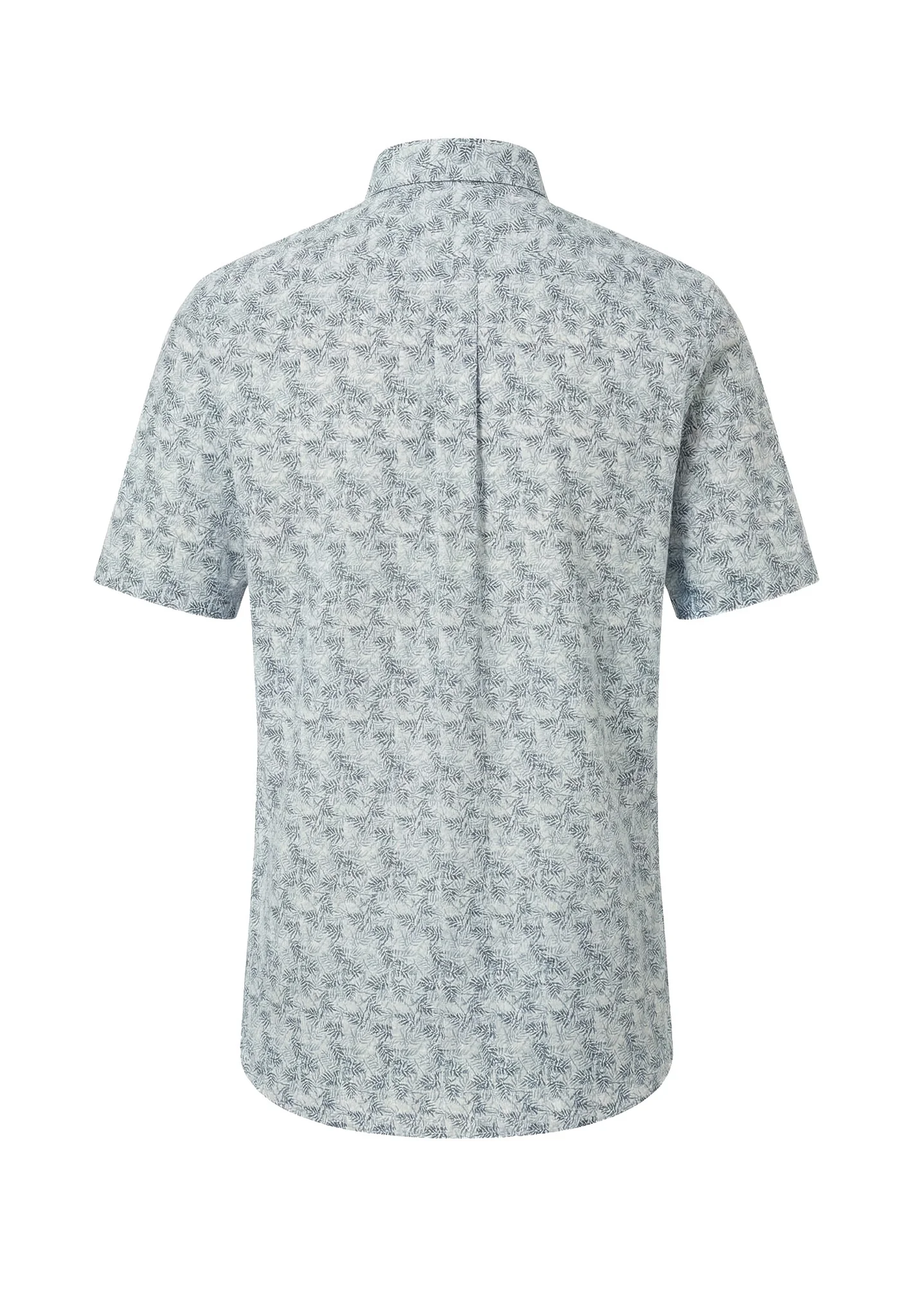 Kurzarmhemd aus Baumwolle mit Allover-Print und Button-Down-Kragen - Image 2