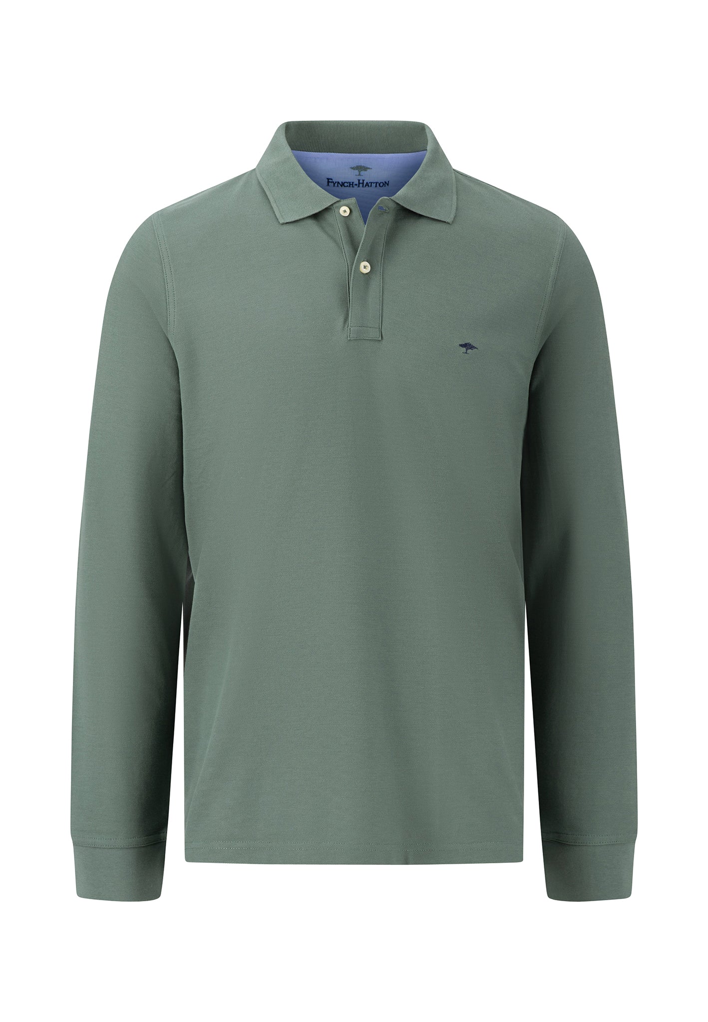 Langarm-Poloshirt aus Baumwolle