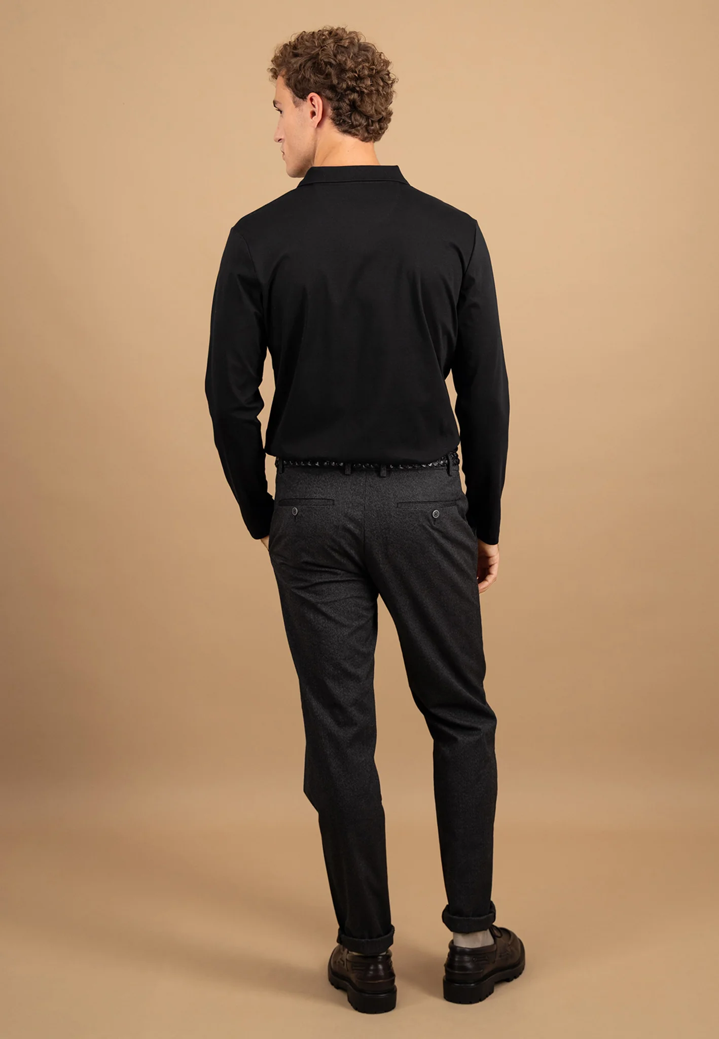 Langarm-Poloshirt aus Baumwolle - Image 3