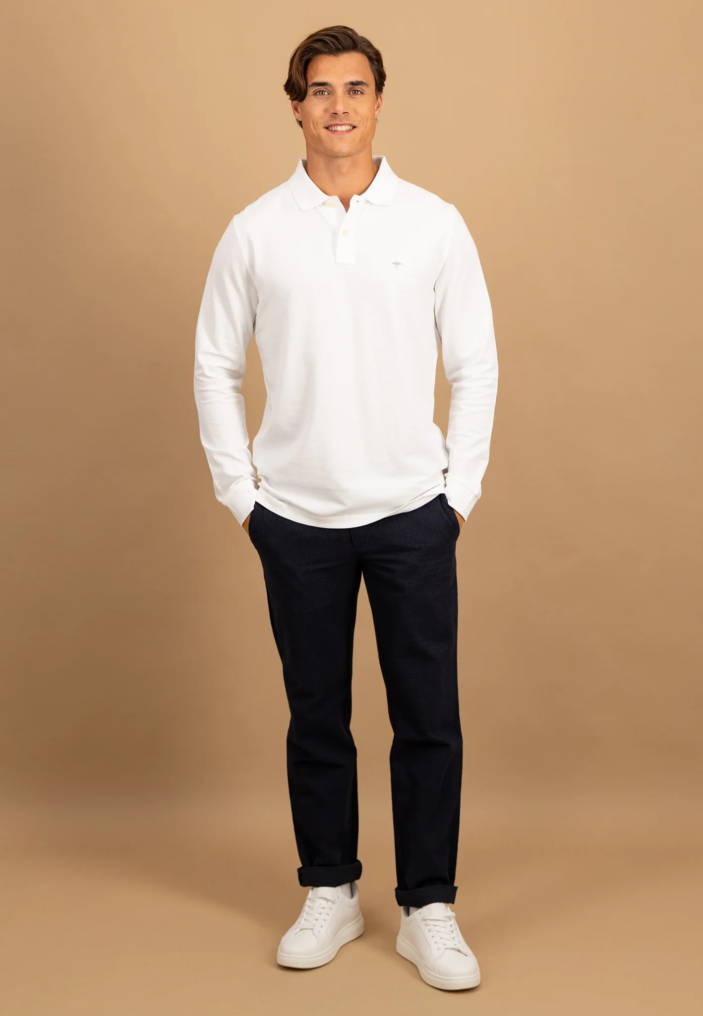 Langarm-Poloshirt aus Baumwolle - Image 19