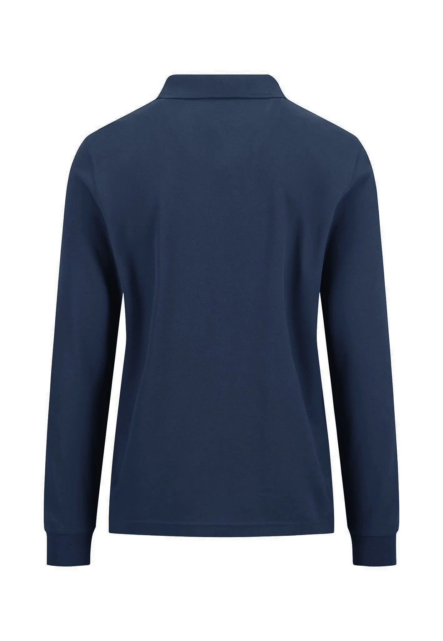 Langarm-Poloshirt aus Baumwolle mit feiner Struktur - Image 5