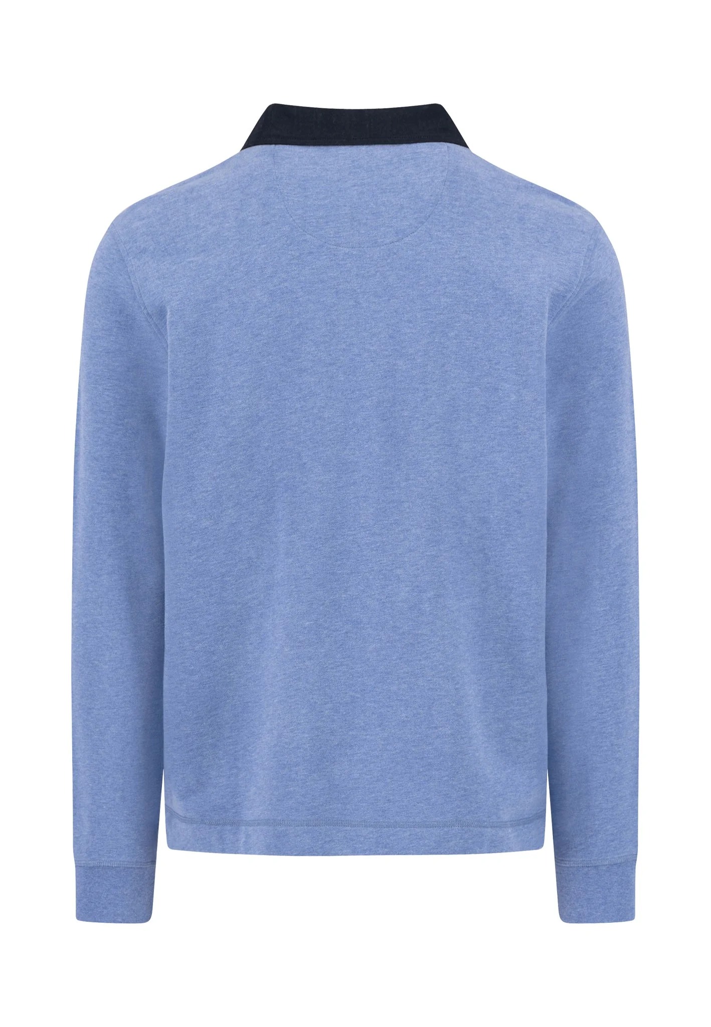 Langarm-Poloshirt aus Baumwolle mit Kontrastkragen - Image 6