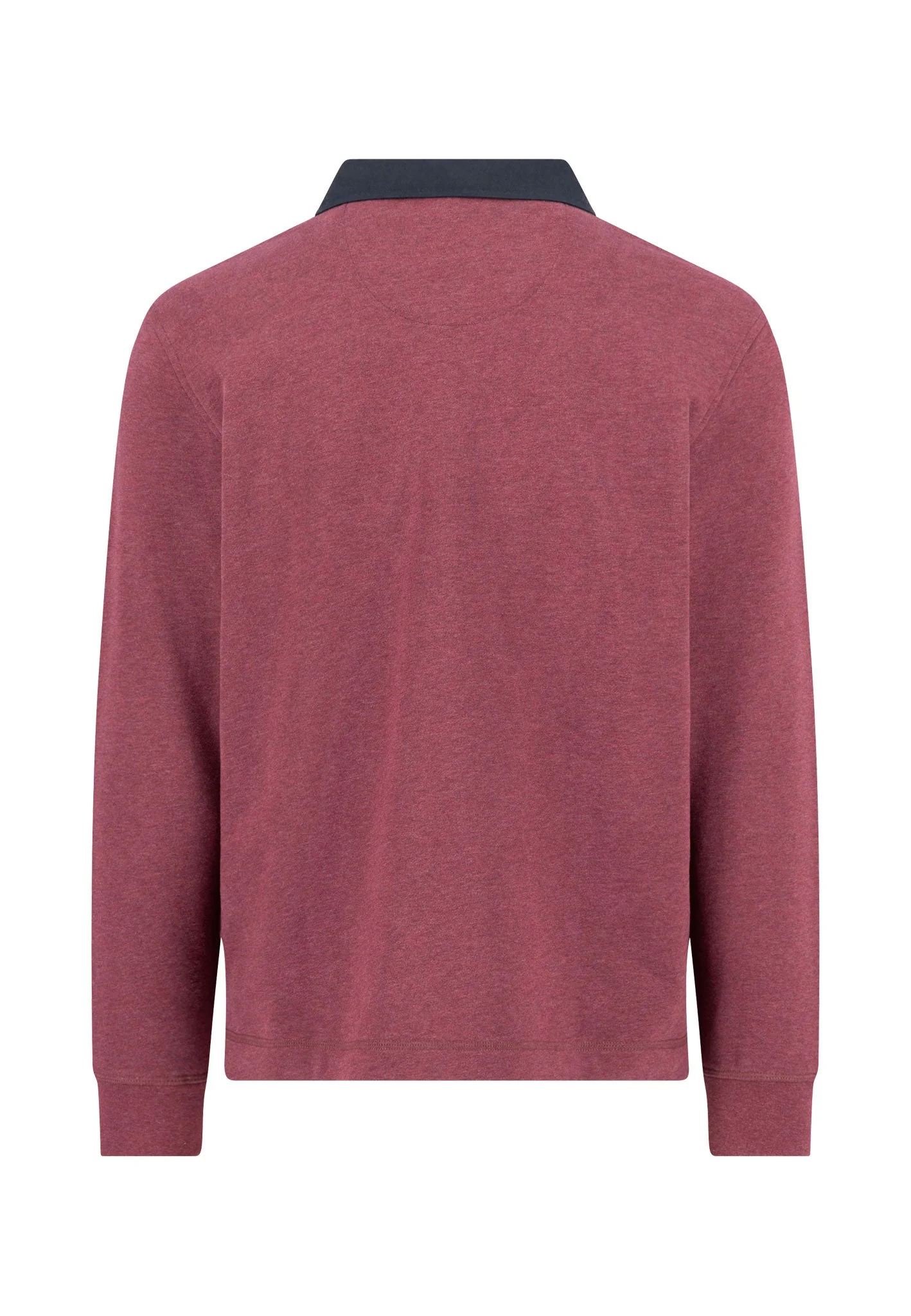 Langarm-Poloshirt aus Baumwolle mit Kontrastkragen - Image 8