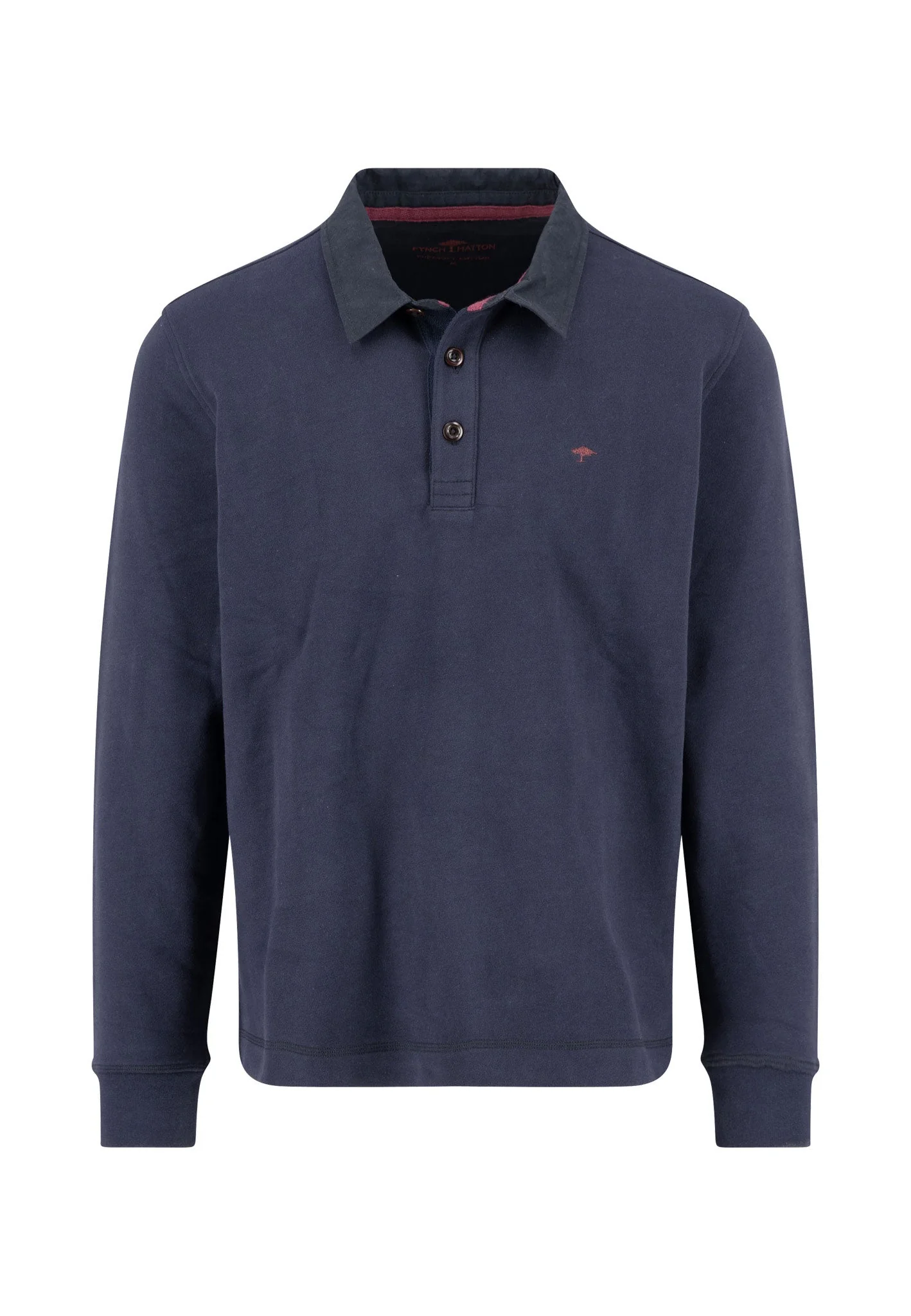 Langarm-Poloshirt aus Baumwolle mit Kontrastkragen - Image 9