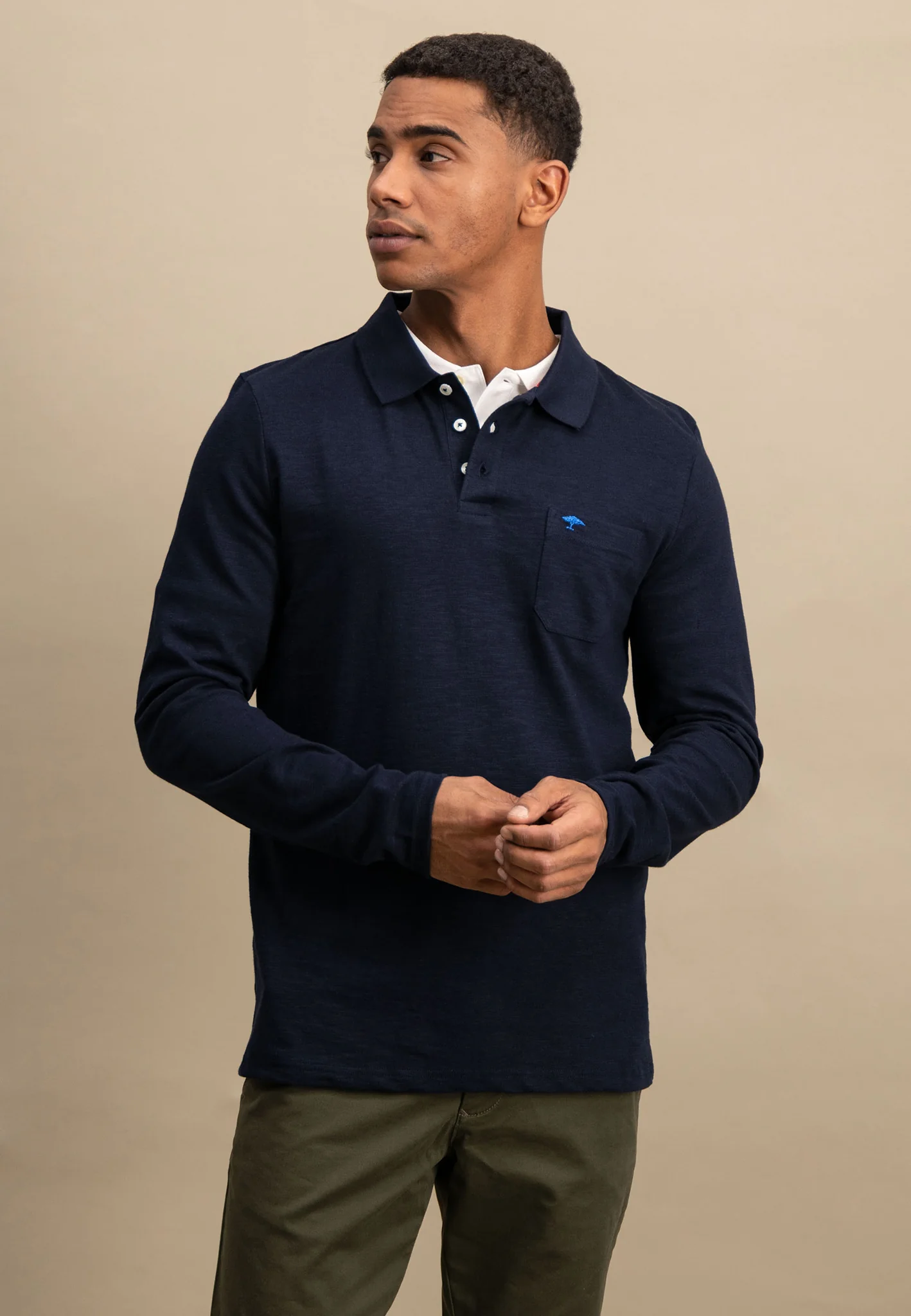 Langarm Poloshirt aus 100% Baumwolle - Image 11