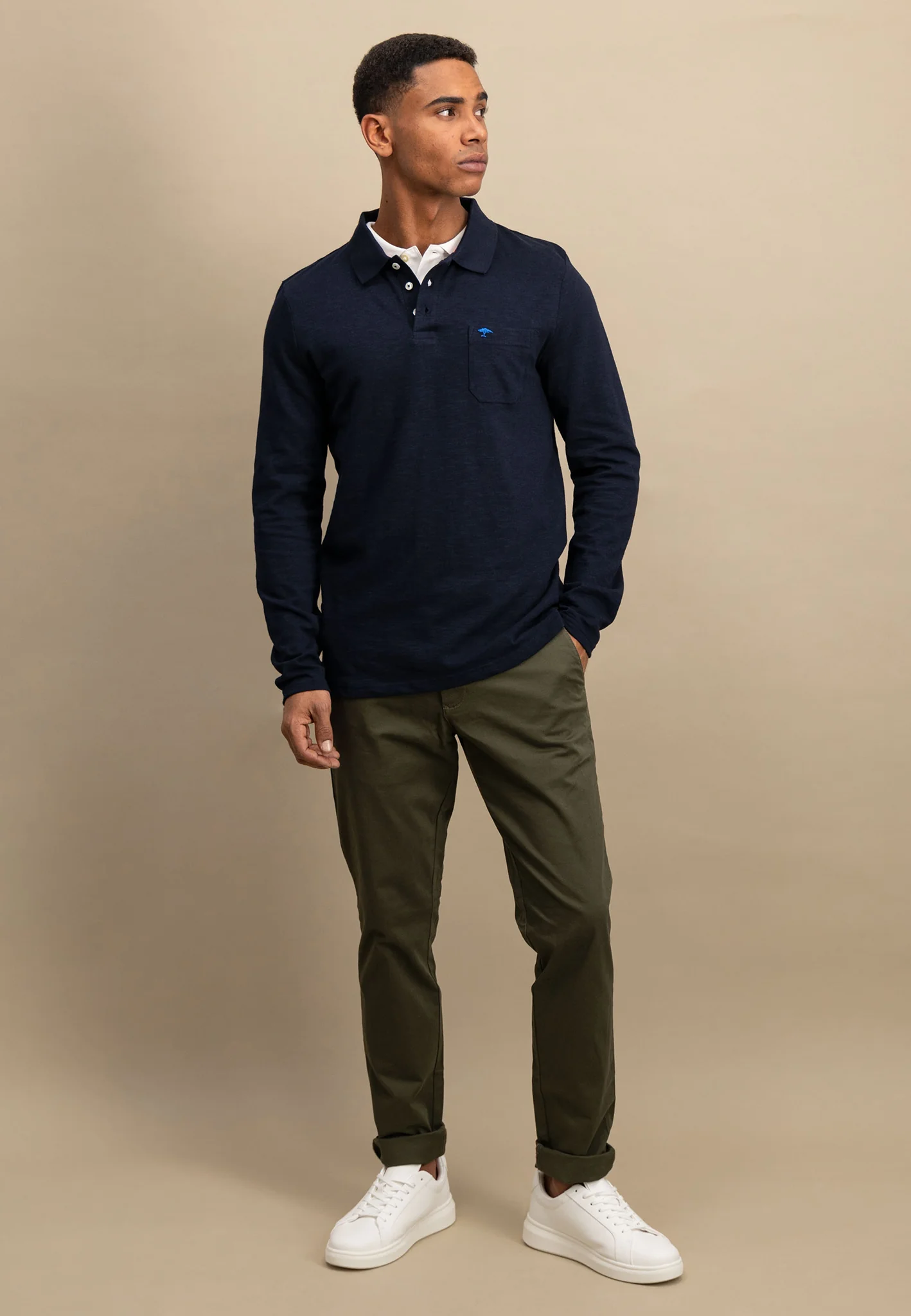 Langarm Poloshirt aus 100% Baumwolle - Image 13