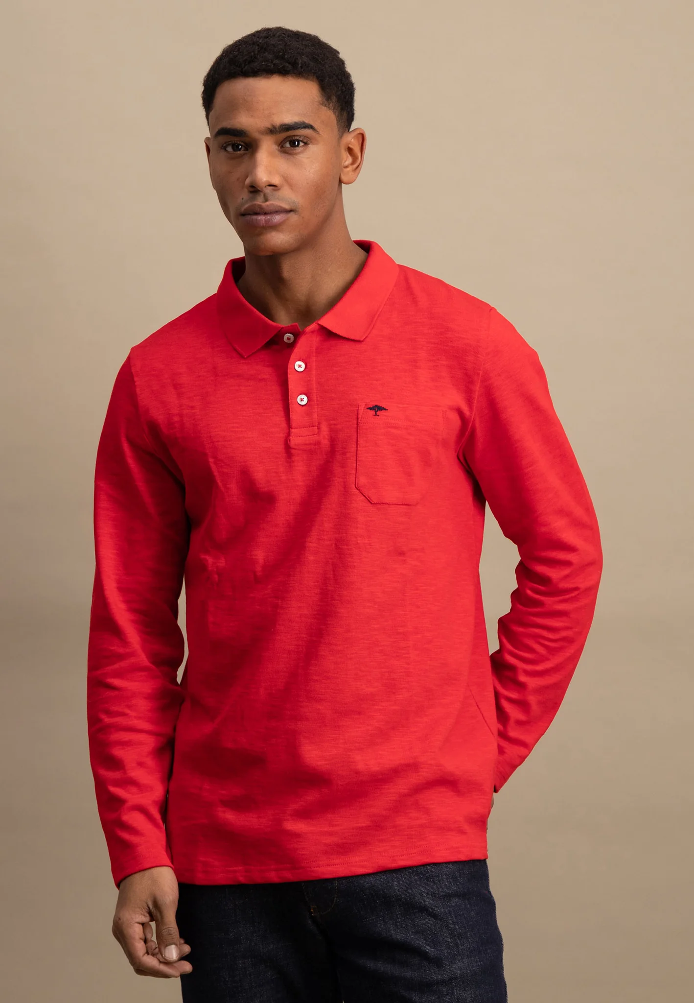 Langarm Poloshirt aus 100% Baumwolle - Image 17