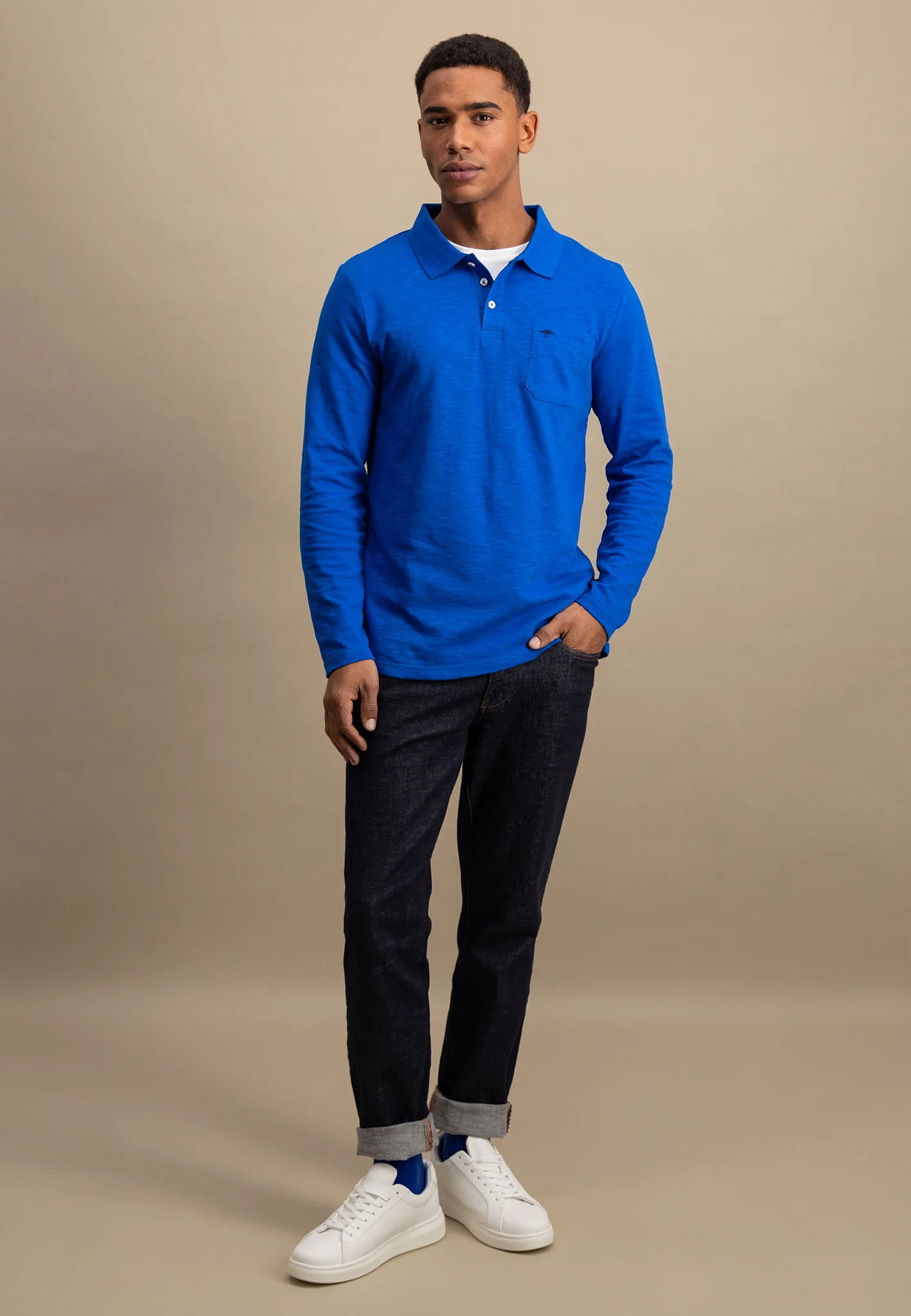 Langarm Poloshirt aus 100% Baumwolle - Image 2