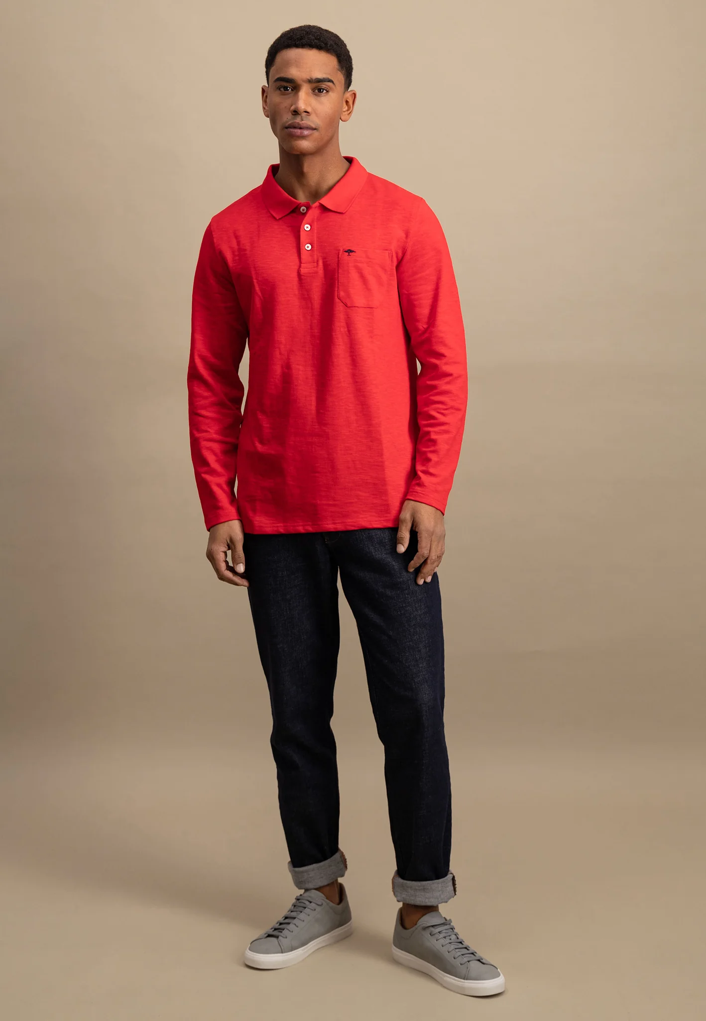 Langarm Poloshirt aus 100% Baumwolle - Image 20