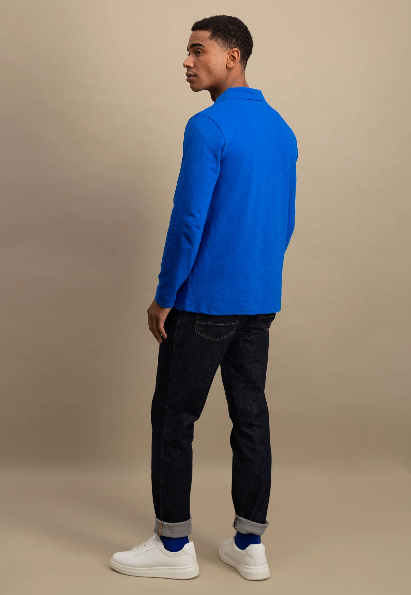 Langarm Poloshirt aus 100% Baumwolle - Image 3