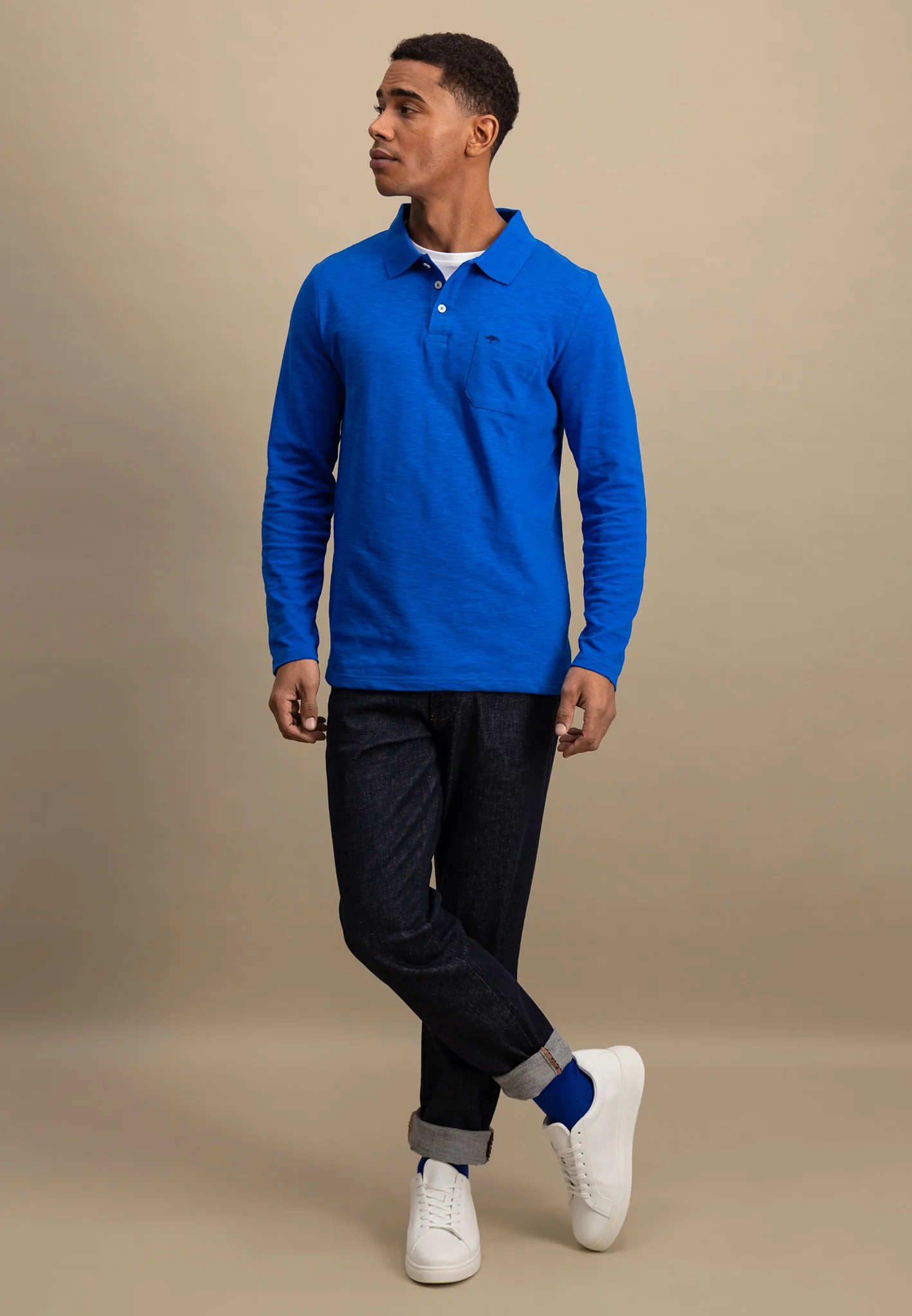 Langarm Poloshirt aus 100% Baumwolle - Image 4