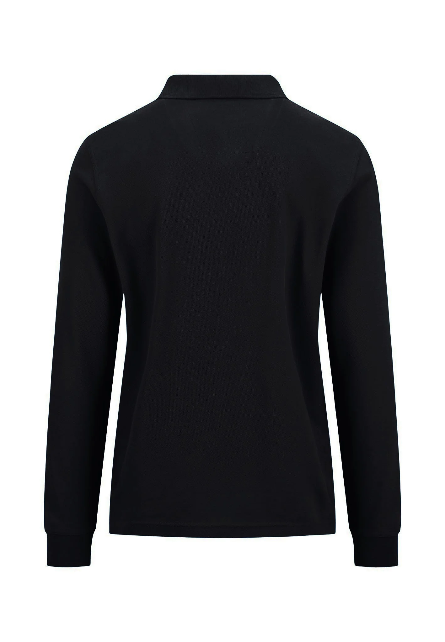 Langarm-Poloshirt aus Baumwolle mit Struktur - Image 4