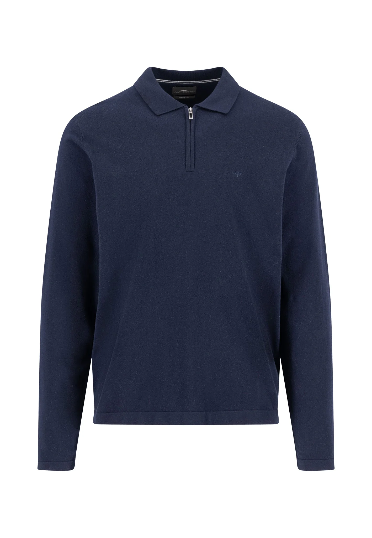 Langarm-Poloshirt aus Baumwollmix mit Reißverschluss - Image 14