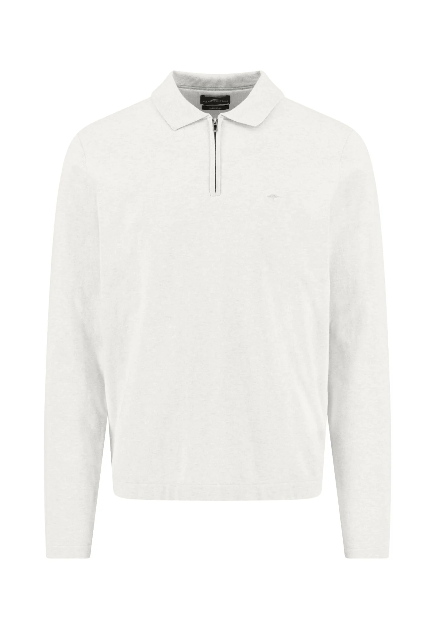 Langarm-Poloshirt aus Baumwollmix mit Reißverschluss - Image 24