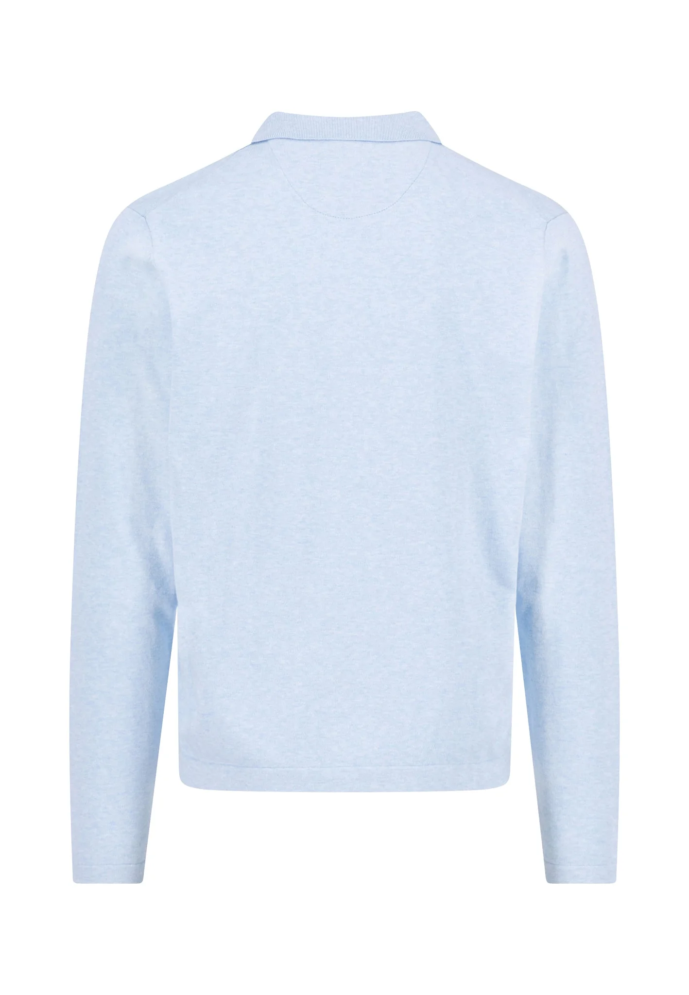 Langarm-Poloshirt aus Baumwollmix mit Reißverschluss - Image 5