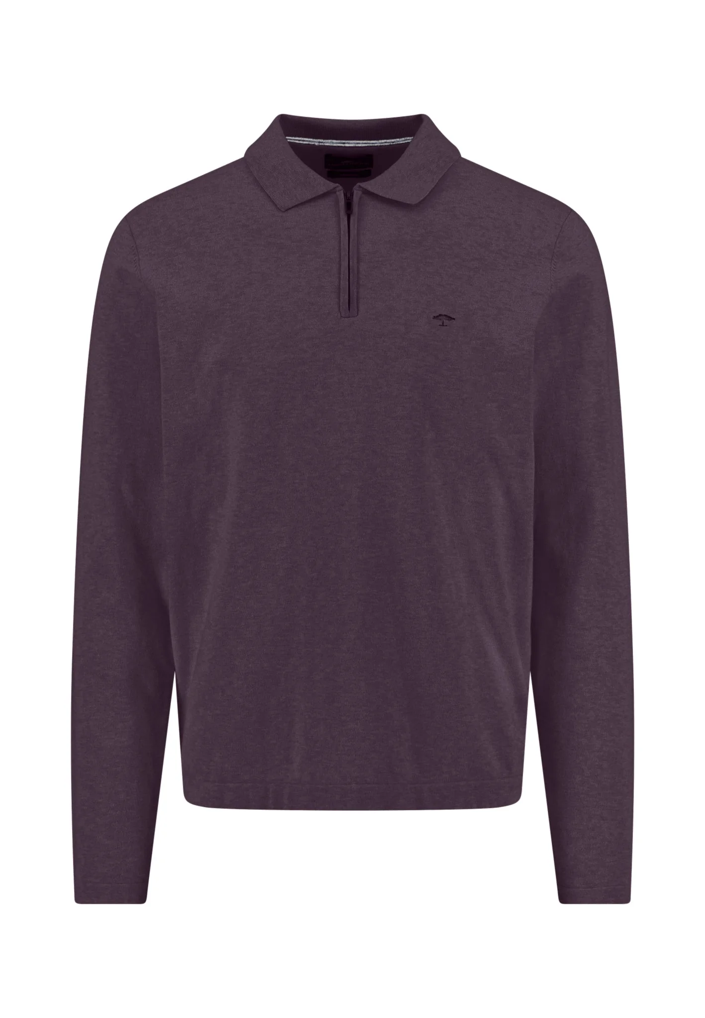 Langarm-Poloshirt aus Baumwollmix mit Reißverschluss - Image 9