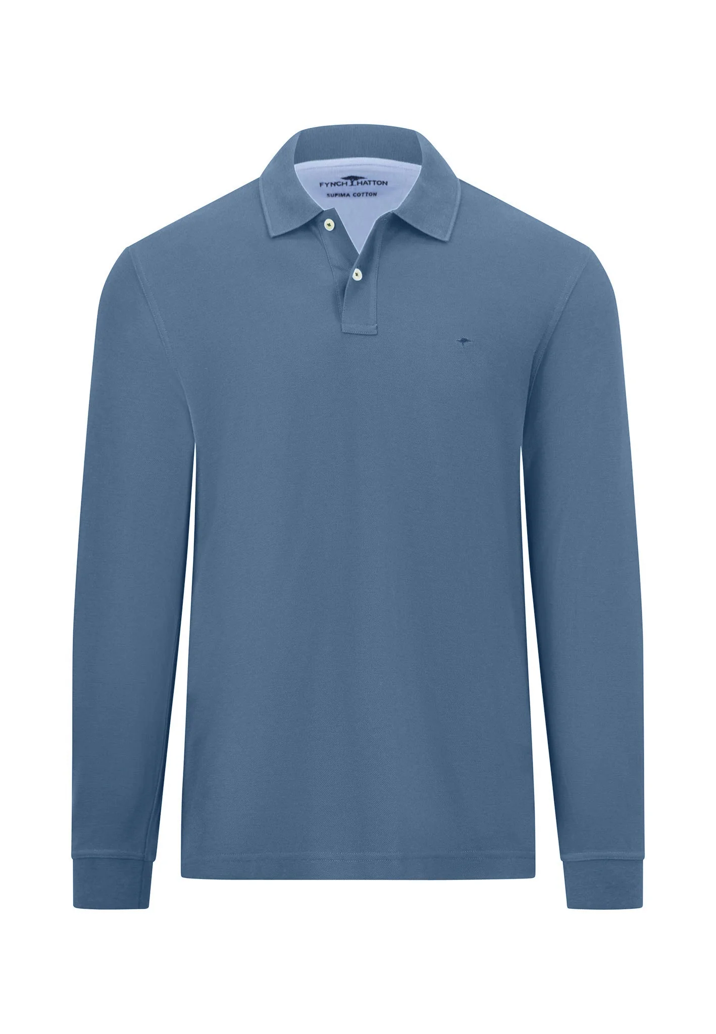 Langarm Poloshirt aus reiner Baumwolle mit Polokragen - Image 11