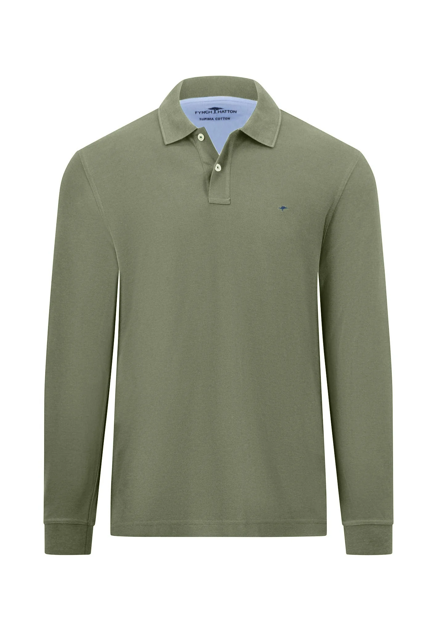 Langarm Poloshirt aus reiner Baumwolle mit Polokragen - Image 15