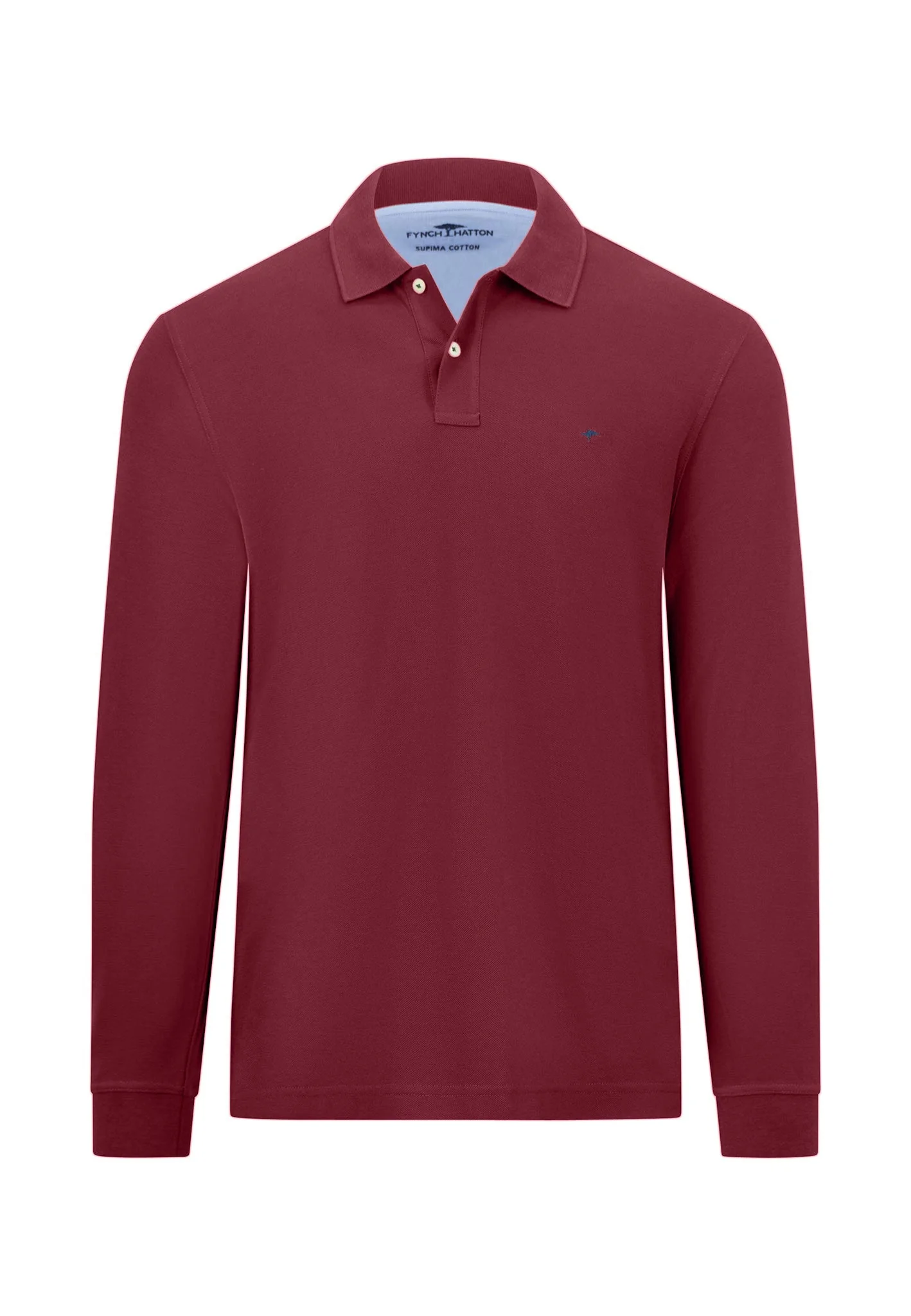 Langarm Poloshirt aus reiner Baumwolle mit Polokragen - Image 9