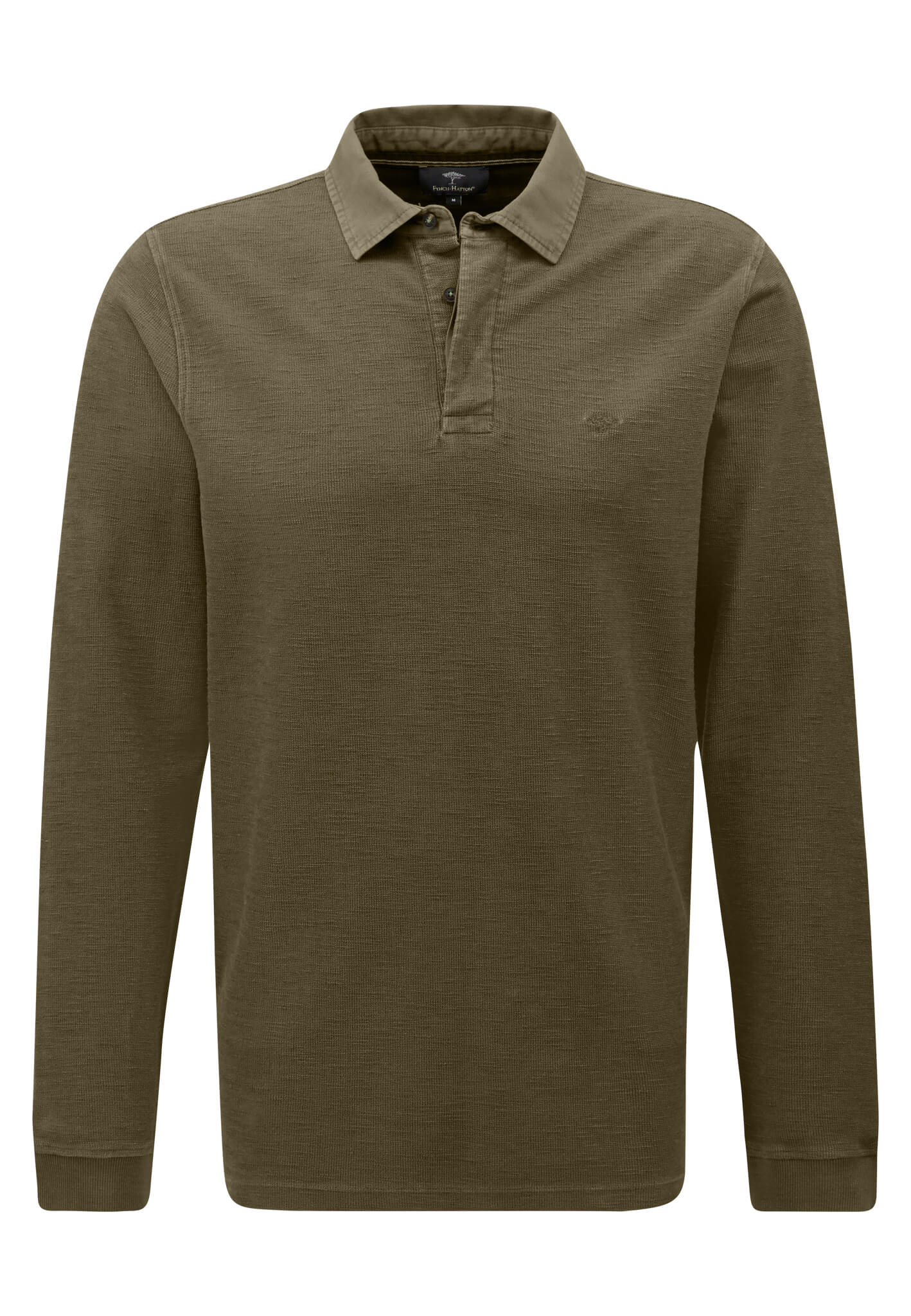 Langarm-Shirt mit Polo-Kragen