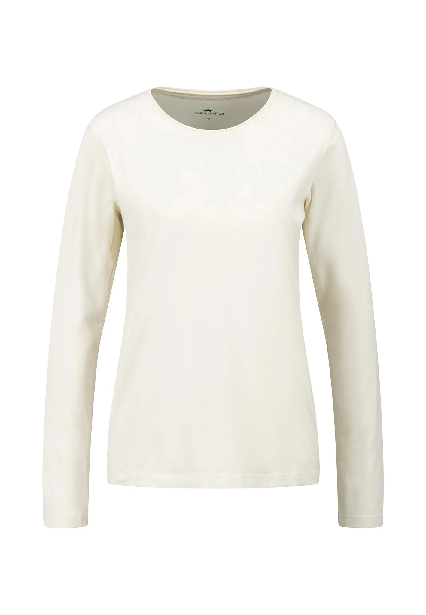 Langarmshirt aus Baumwoll-Mix mit Rundhalsausschnitt