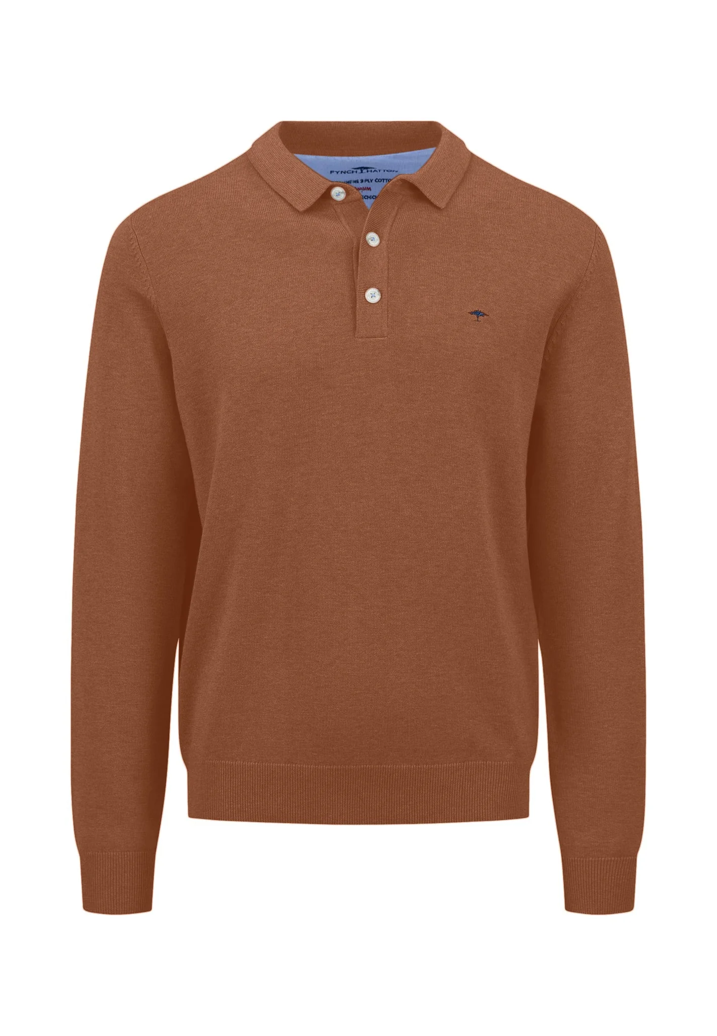 Langarmshirt aus Baumwolle mit Polokragen - Image 5